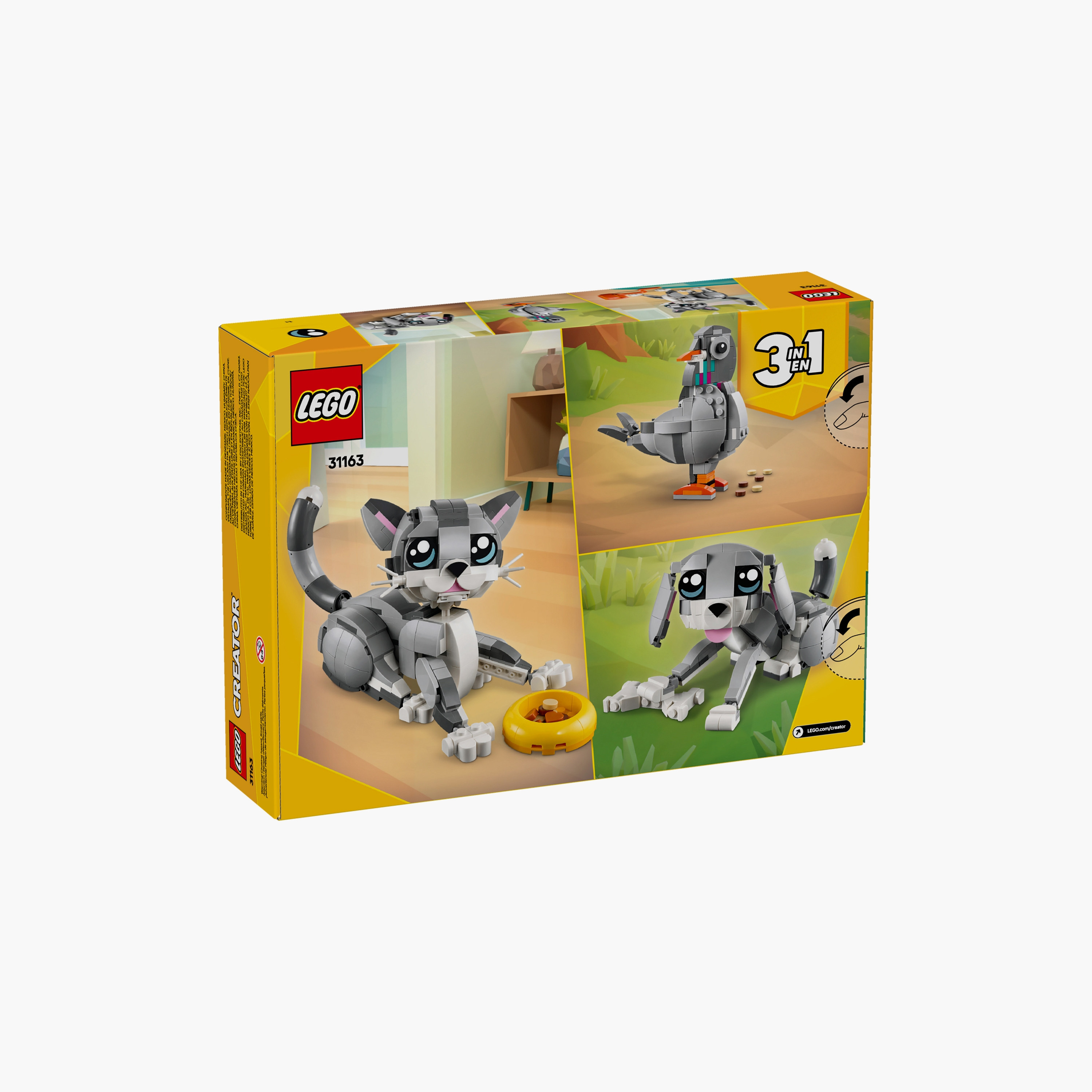 LEGO® Creator 3in1 Playful Cat Pet Toy Animal Playset 31163-toys-buildingblocks-blocks-image-4