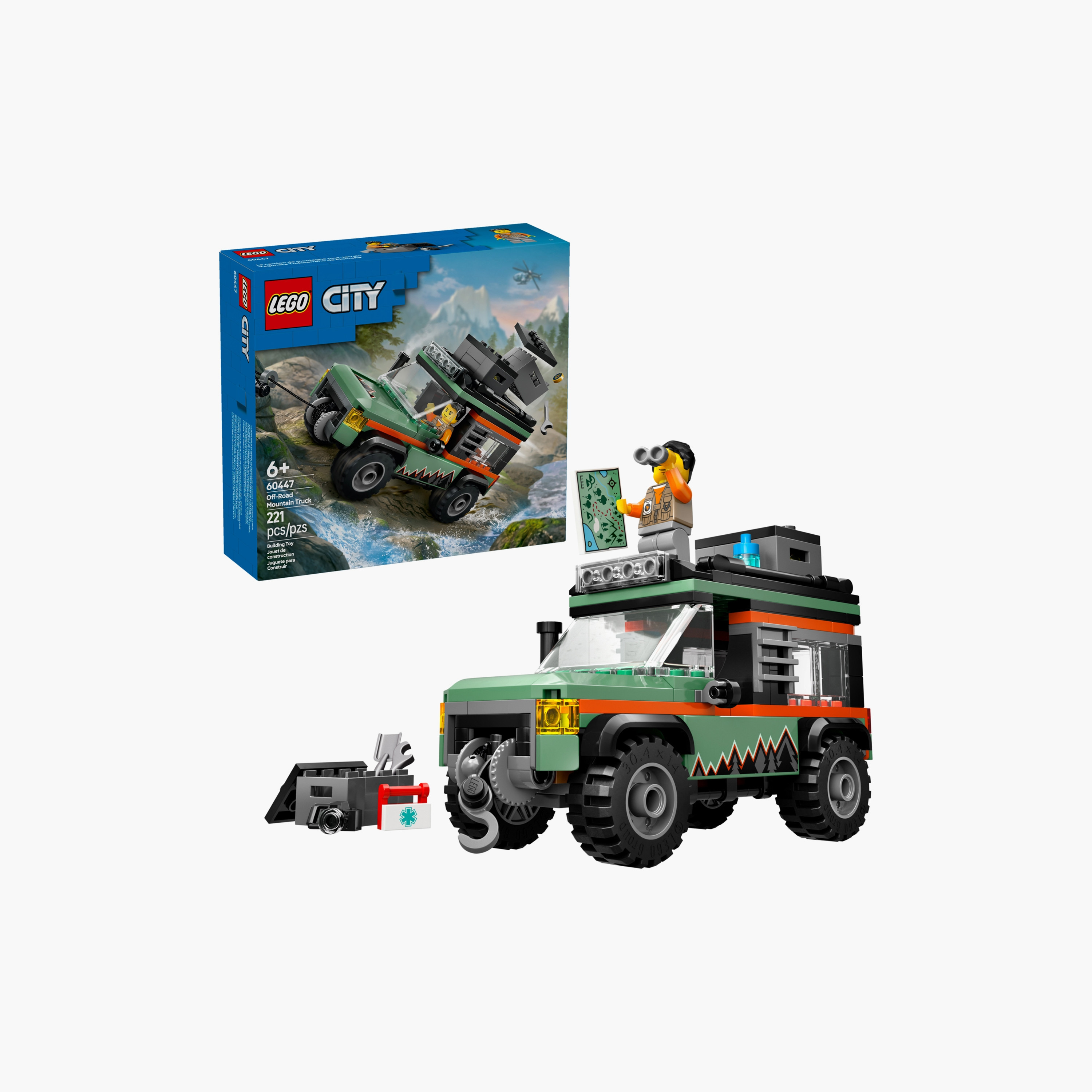 LEGO® City Off-Road 4x4 Mountain Truck Adventure Toy 60447-toys-buildingblocks-blocks-image-4