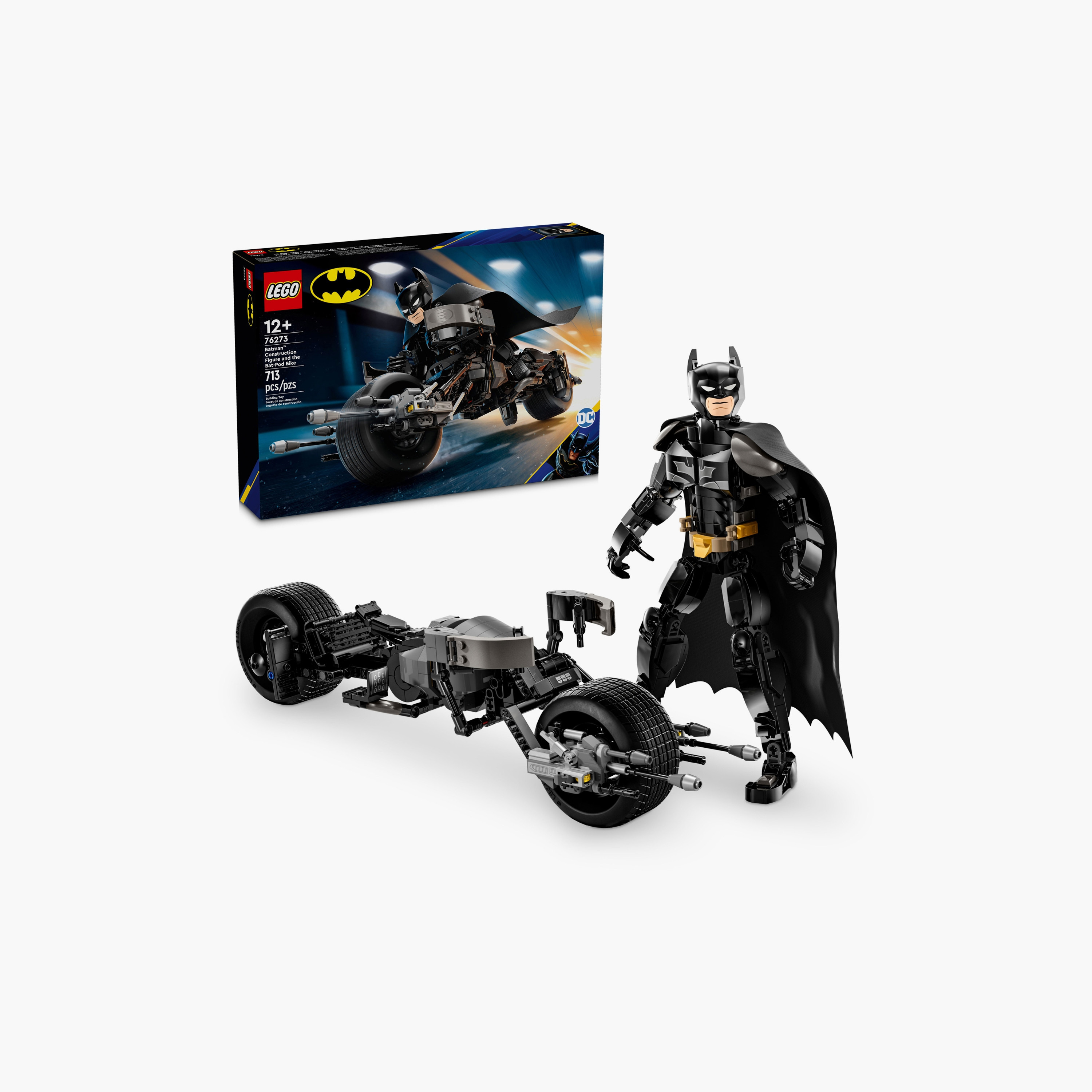 LEGO® DC Batman™: Batman Construction Figure & the Bat-Pod Bike 76273-toys-buildingblocks-blocks-image-1