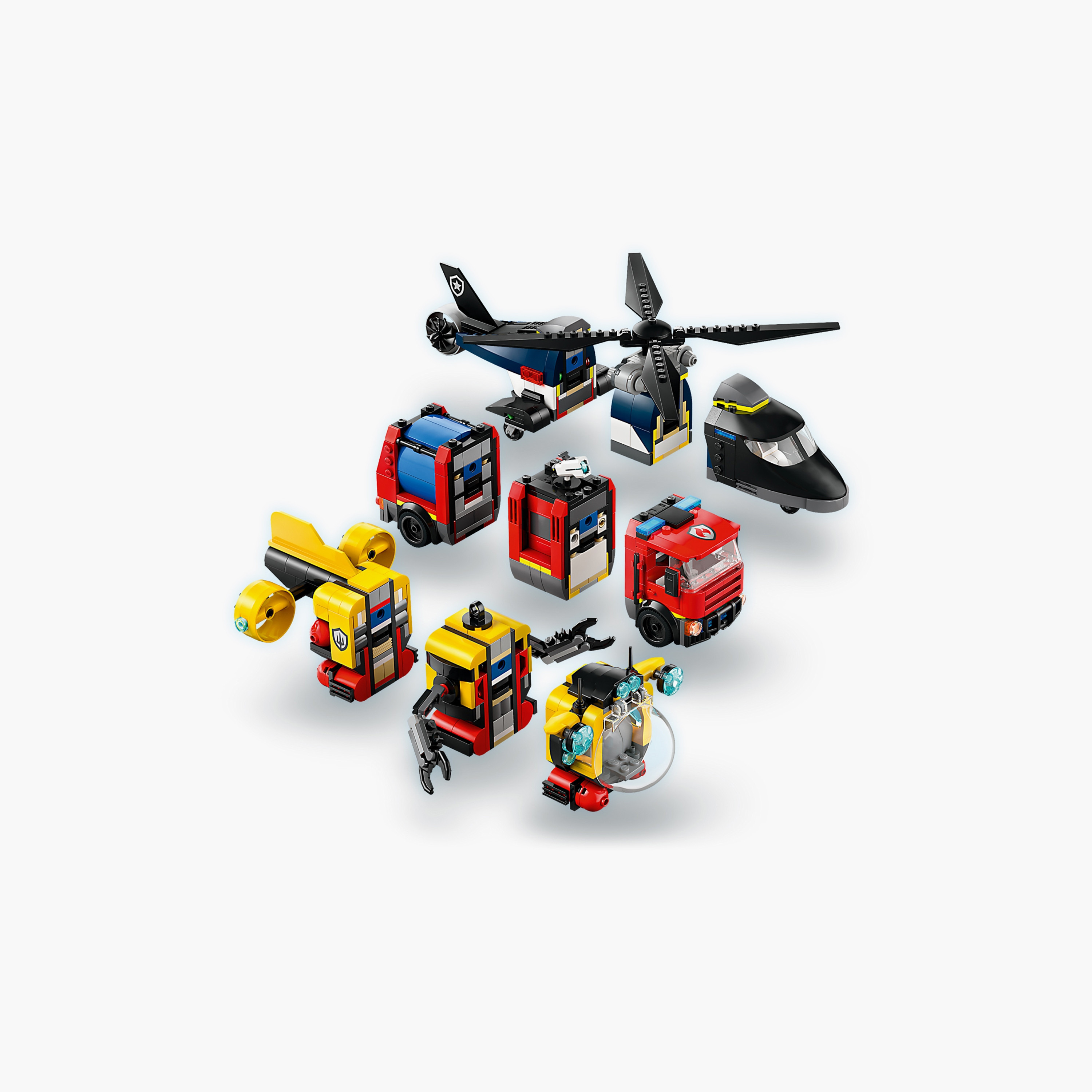 LEGO® City Helicopter, Fire Engine & Submarine Remix Toy Building Set 60462-toys-buildingblocks-blocks-image-5