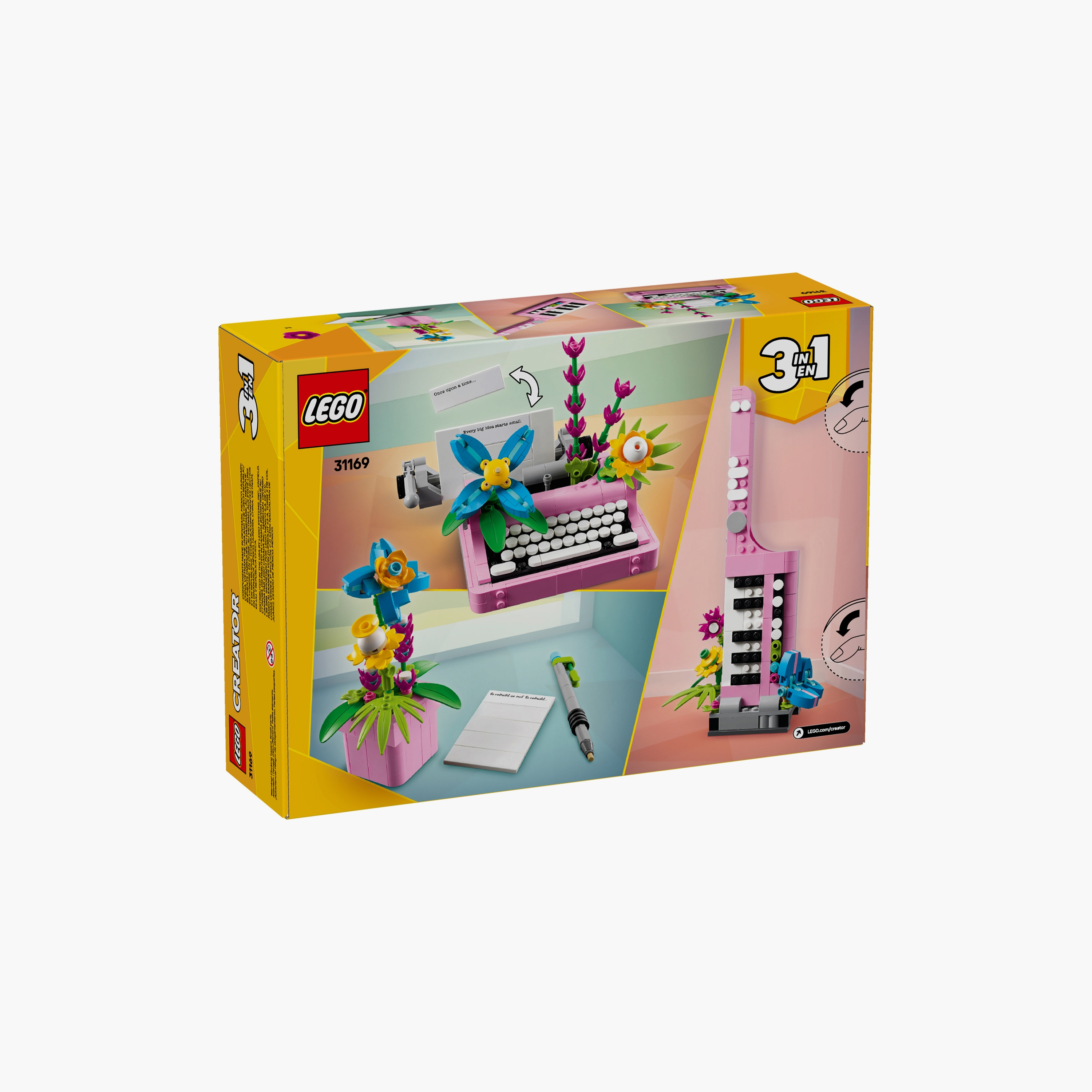 LEGO® Creator 3in1 Typewriter with Flowers Toy Playset 31169-toys-blocksandpuzzles-image-11