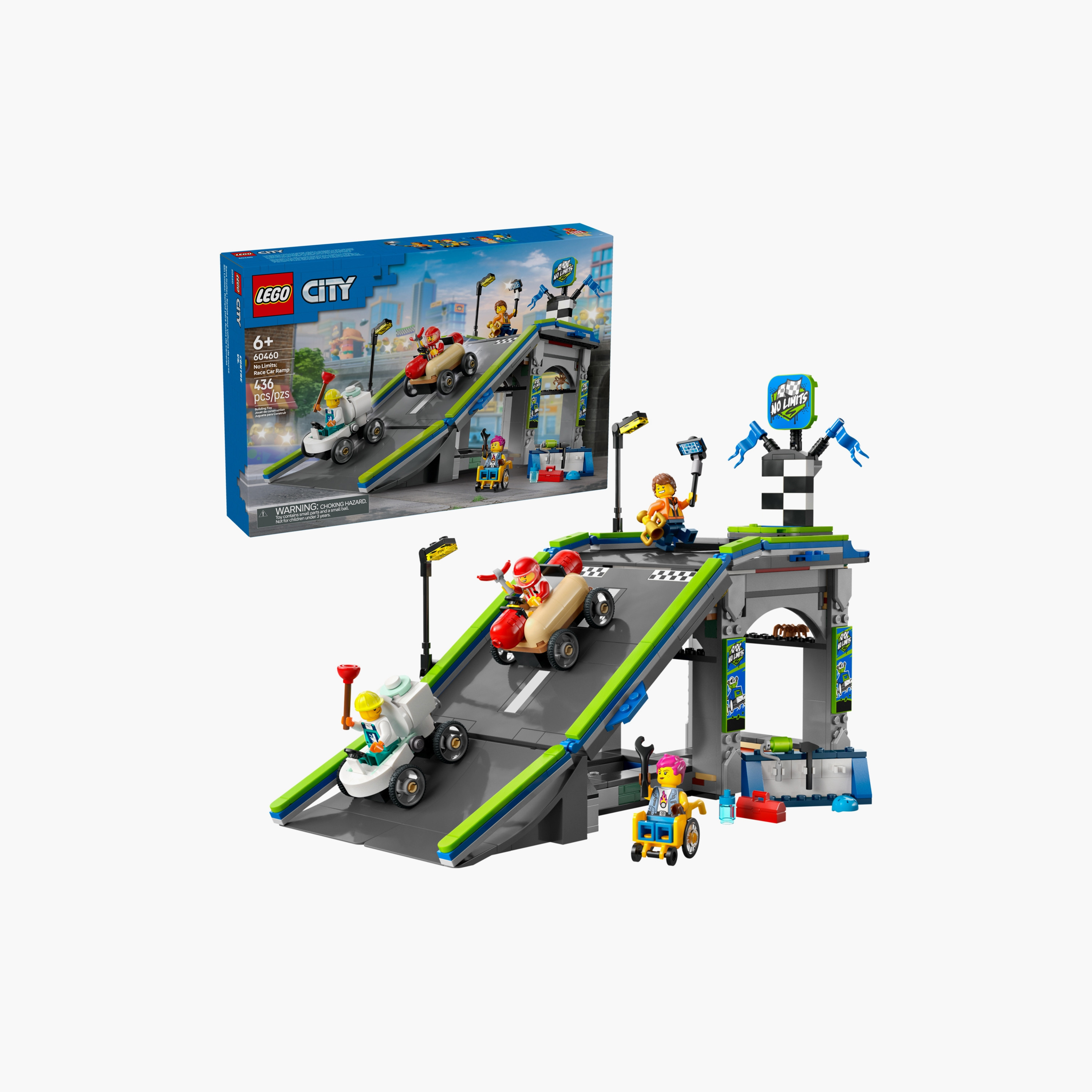 LEGO® City No Limits: Race Car Ramp Track Toy Soapbox-Racing Set 60460-toys-buildingblocks-blocks-image-1