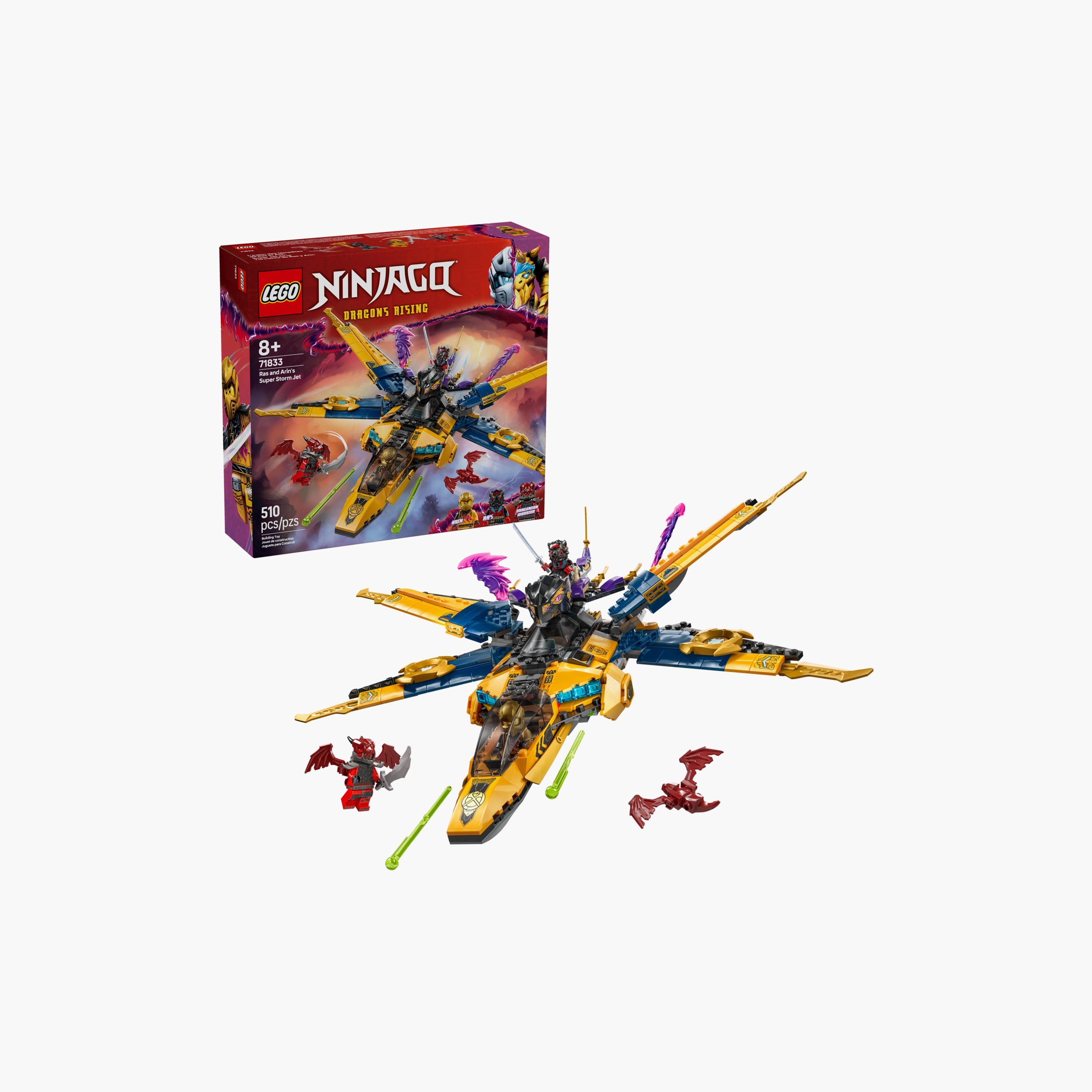 LEGO® NINJAGO® Ras and Arin’s Super Storm Jet Toy 71833-toys-buildingblocks-blocks-image-3