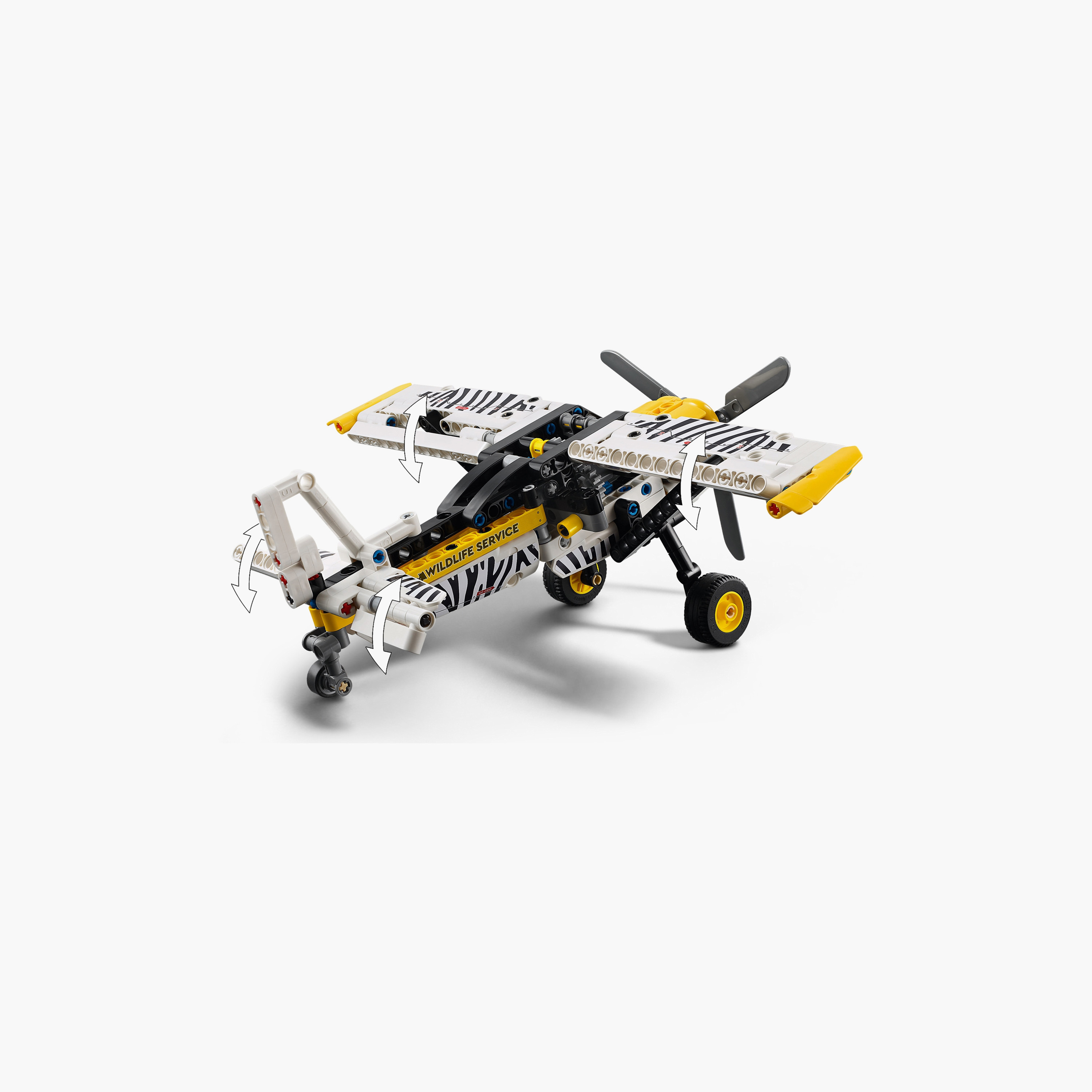 LEGO® Technic Bush Plane Aircraft Toy Vehicle Gift Set for Kids 42198-toys-buildingblocks-blocks-image-3