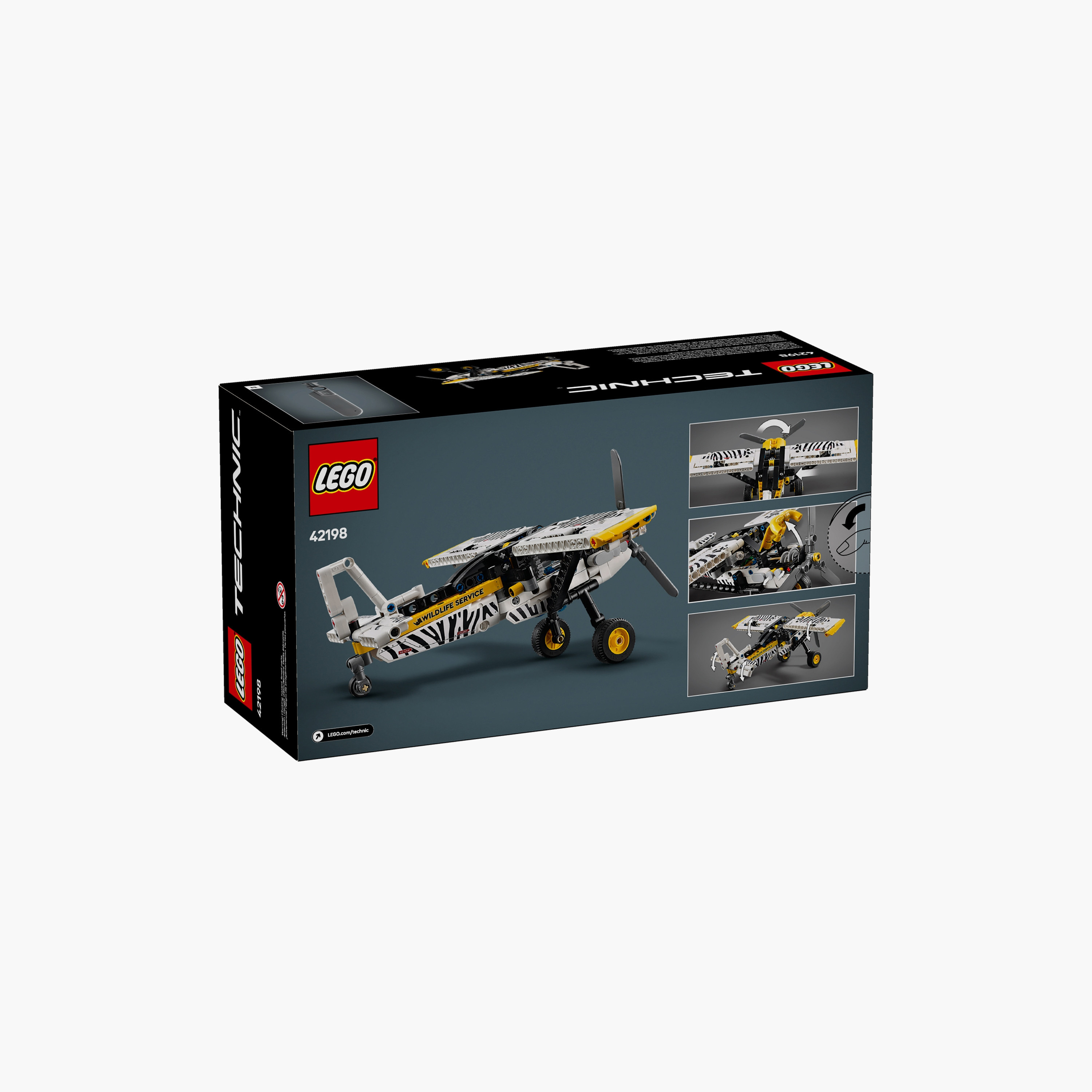 LEGO® Technic Bush Plane Aircraft Toy Vehicle Gift Set for Kids 42198-toys-buildingblocks-blocks-image-9