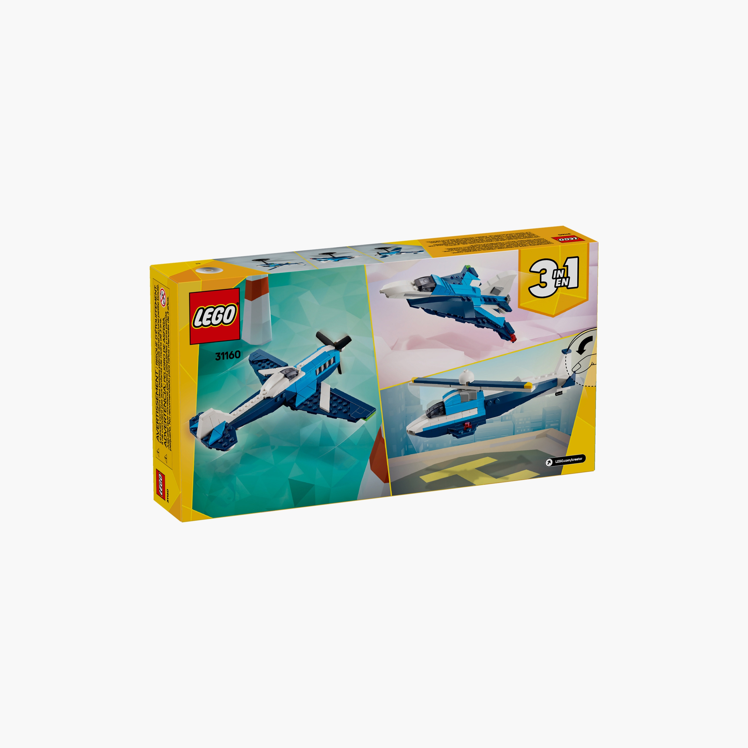 LEGO® Creator 3in1 Aircraft: Race Plane Toy Vehicle Playset 31160-toys-buildingblocks-blocks-image-13