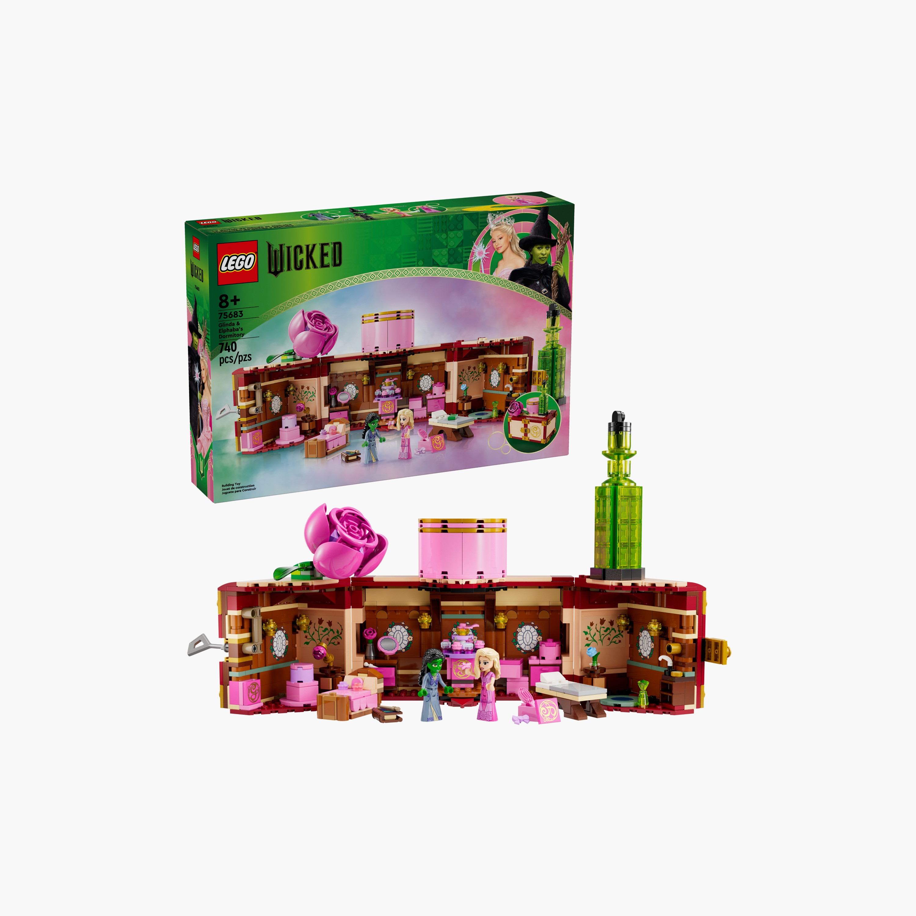 LEGO® Wicked Glinda & Elphaba’s Dormitory Collectible Toy Model 75683-toys-buildingblocks-blocks-image-6