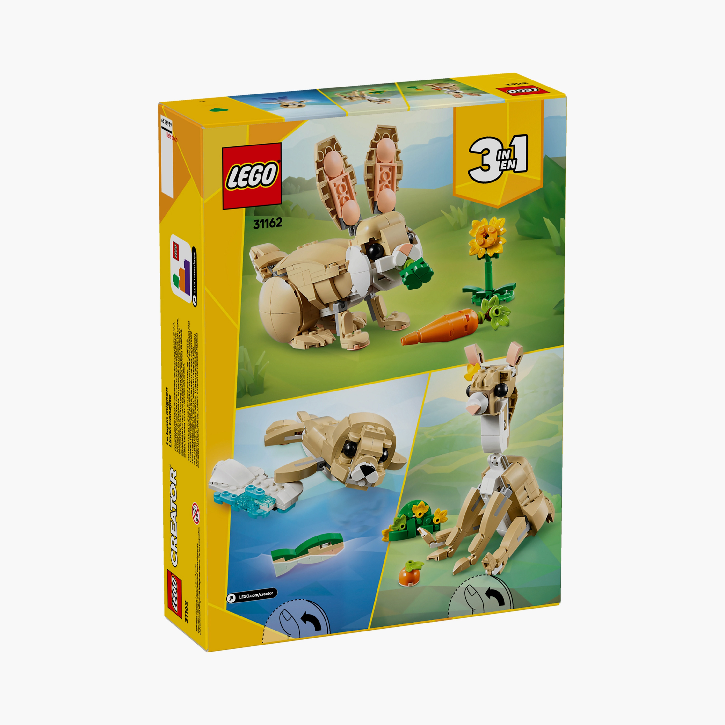 LEGO® Creator 3in1 Cute Bunny Toy Animal Playset 31162-toys-buildingblocks-blocks-image-13