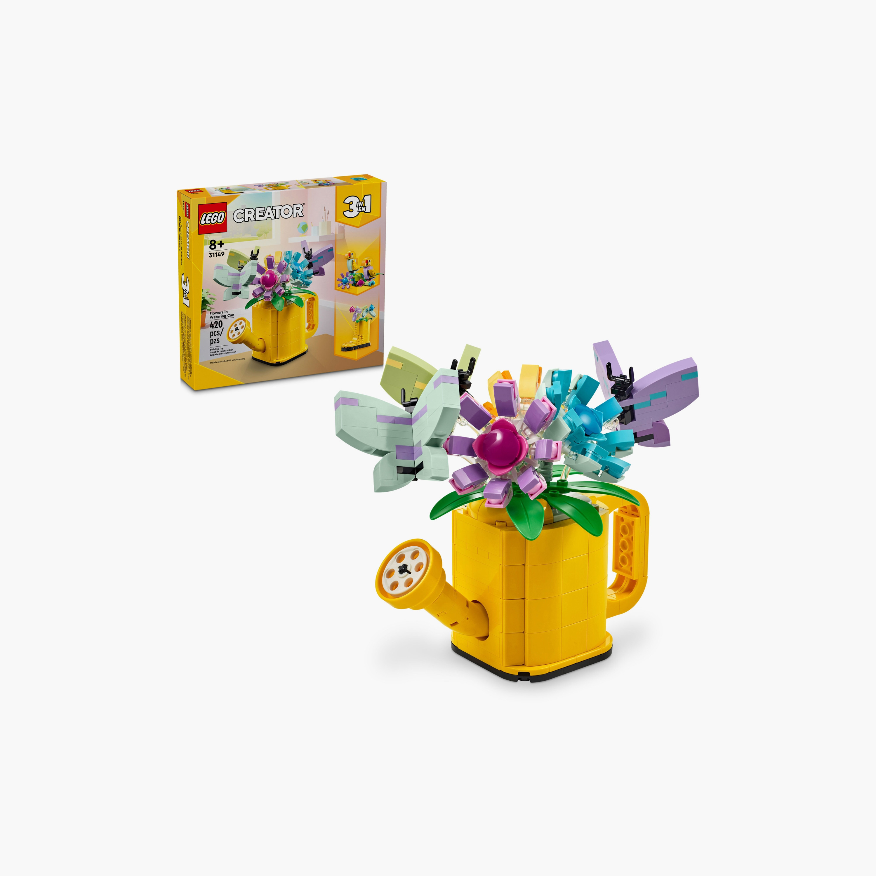 LEGO® Creator Flowers in Watering Can 3in1 Toy 31149-toys-buildingblocks-blocks-image-1