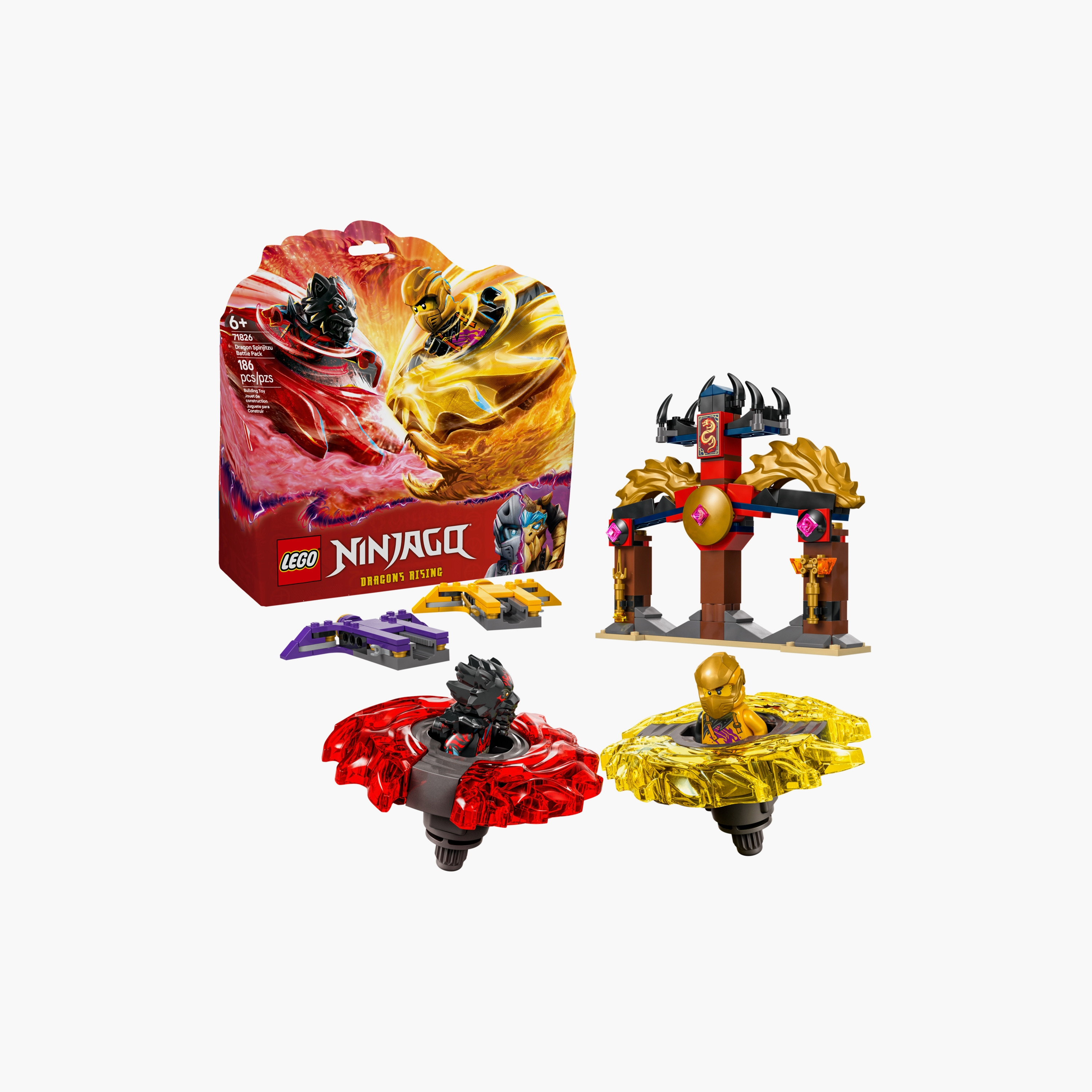 LEGO® NINJAGO® Dragon Spinjitzu Battle Pack Action Toy Set 71826-toys-buildingblocks-blocks-image-1