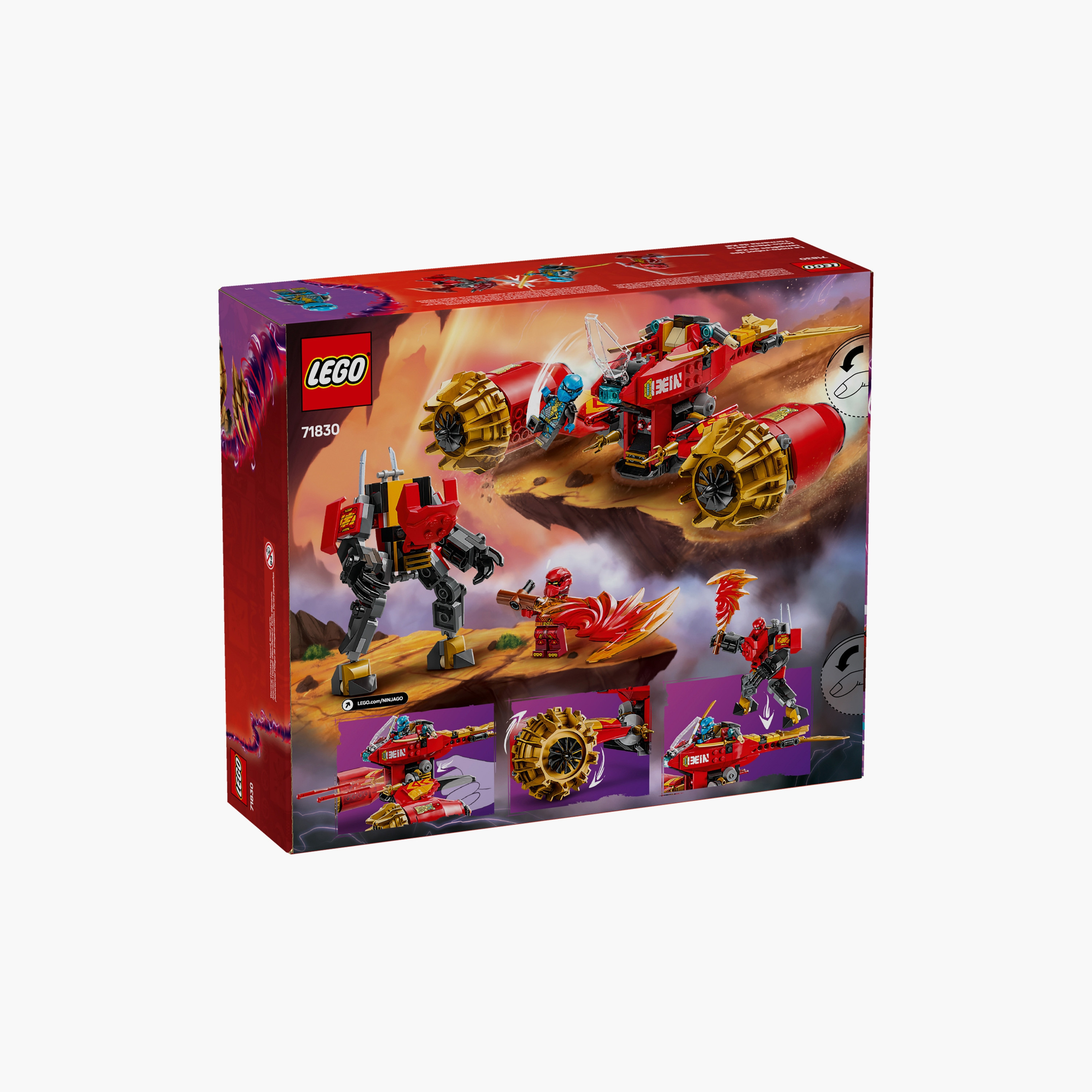 LEGO® NINJAGO® Kai’s Mech Storm Rider Combo Ninja Toy 71830-toys-buildingblocks-blocks-image-3