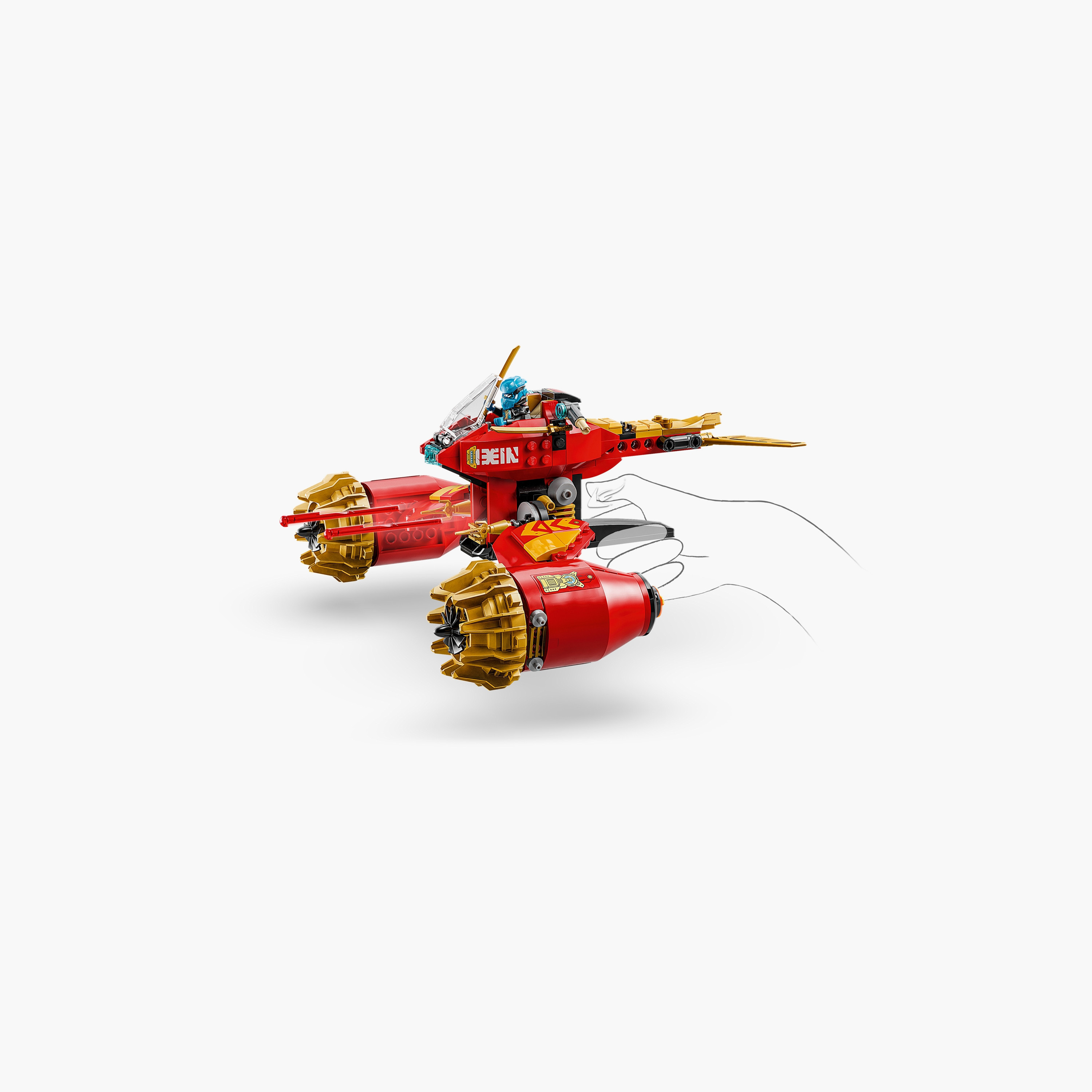 LEGO® NINJAGO® Kai’s Mech Storm Rider Combo Ninja Toy 71830-toys-buildingblocks-blocks-image-5