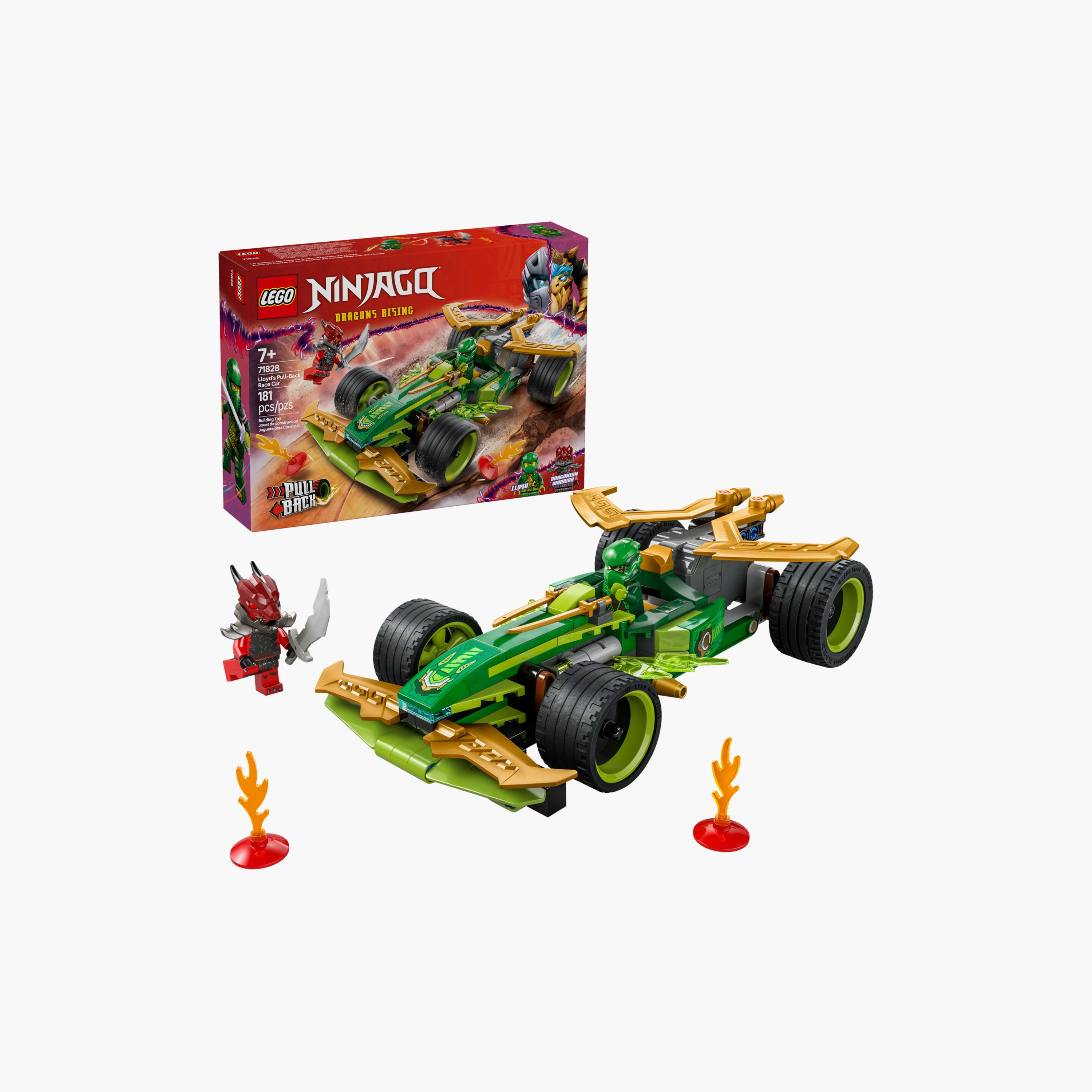لعبة التظاهر سيارة سباق لويد تعمل بالسحب للانطلاق من ليغو® NINJAGO®‎‏ 71828-toys-buildingblocks-blocks-image-7