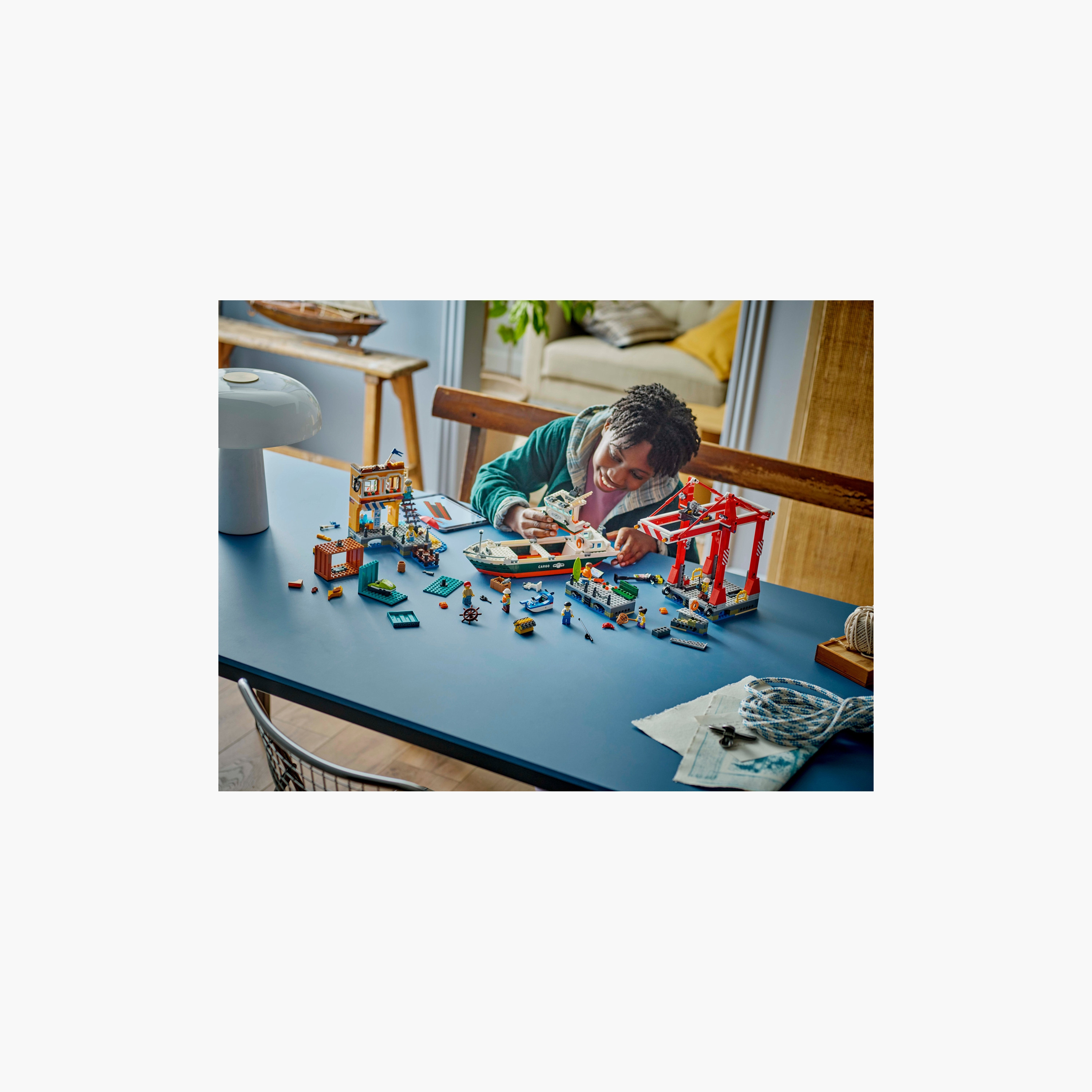 LEGO® City Seaside Harbour with Cargo Ship Toy 60422-toys-buildingblocks-blocks-image-4