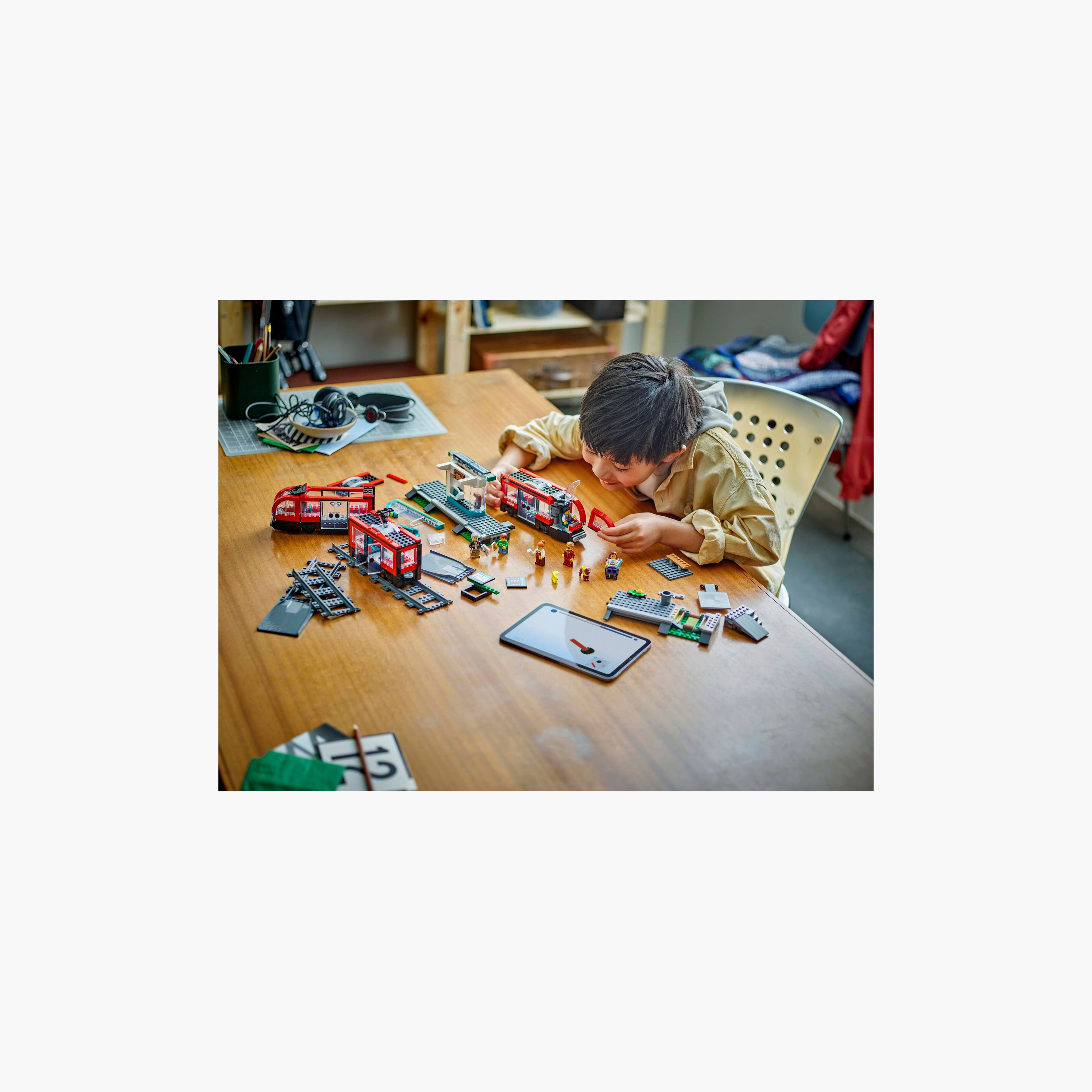 LEGO® City Downtown Tram and Station Toy Set 60423-toys-buildingblocks-blocks-image-3