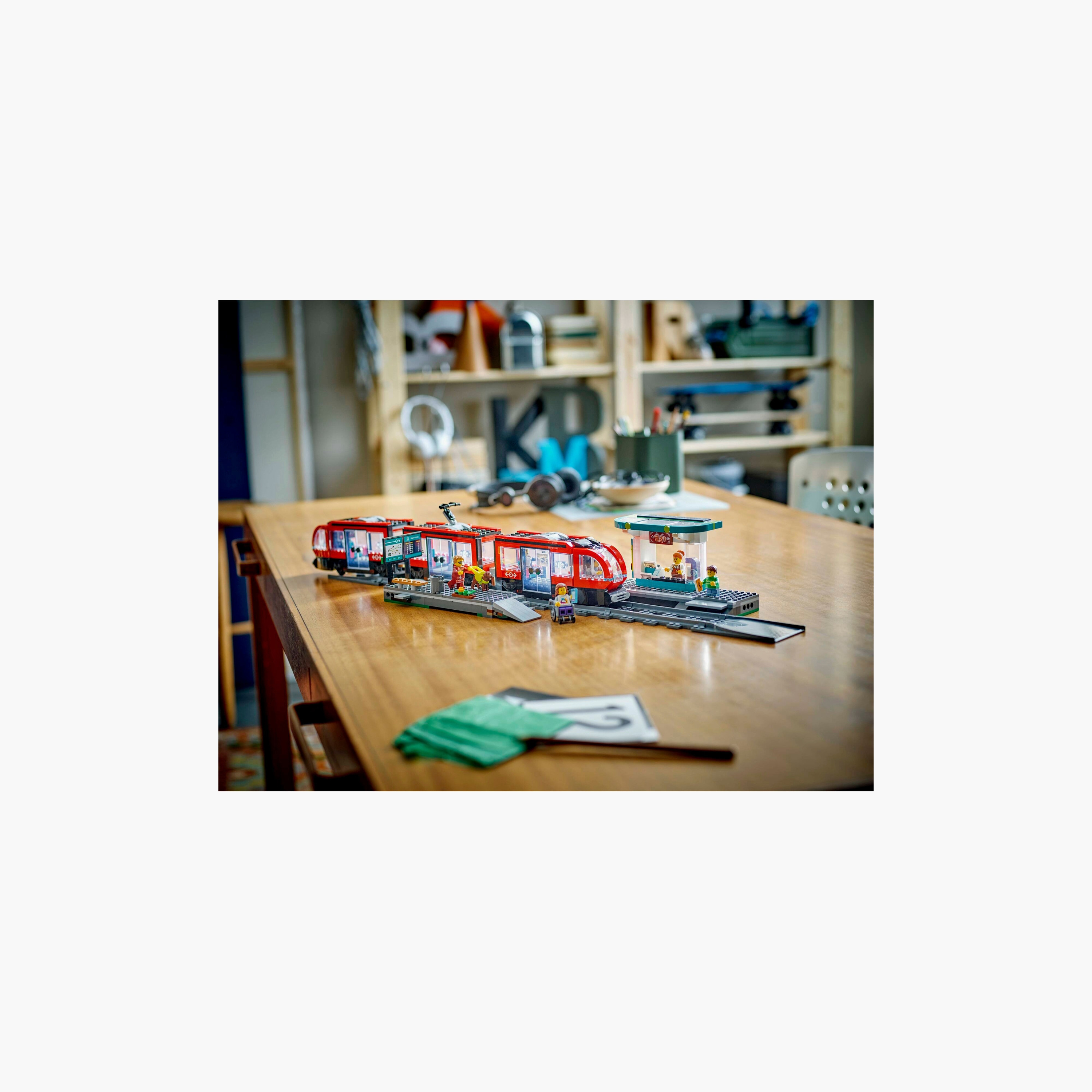 LEGO® City Downtown Tram and Station Toy Set 60423-toys-buildingblocks-blocks-image-4