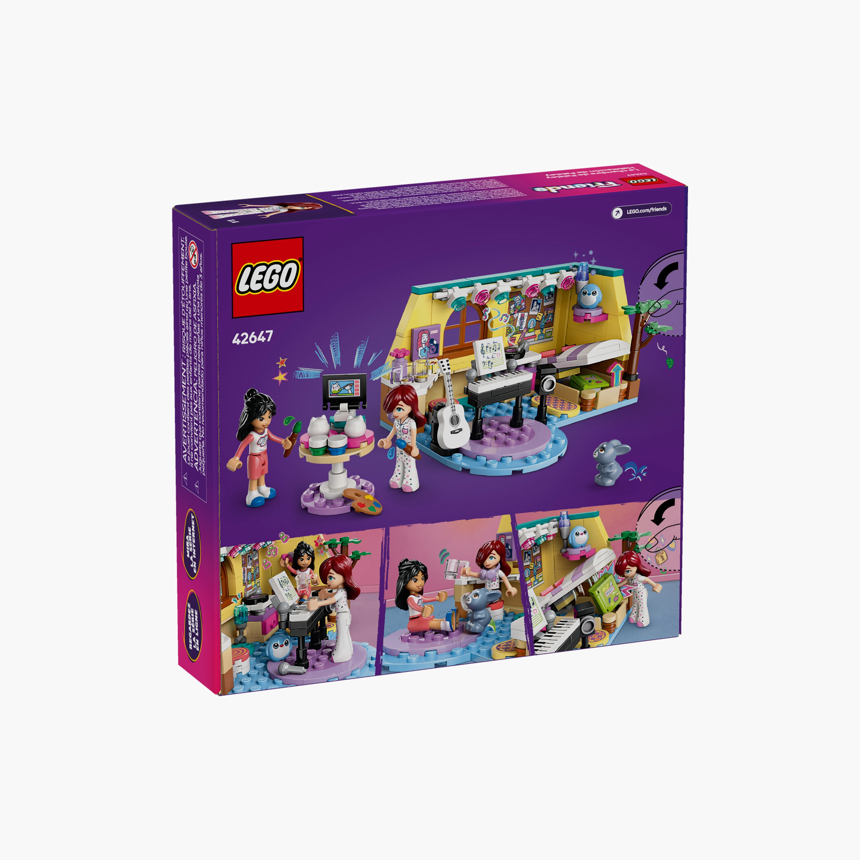 LEGO® Friends Paisley’s Room Pretend Play Bedroom Playset 42647-toys-blocksandpuzzles-image-3