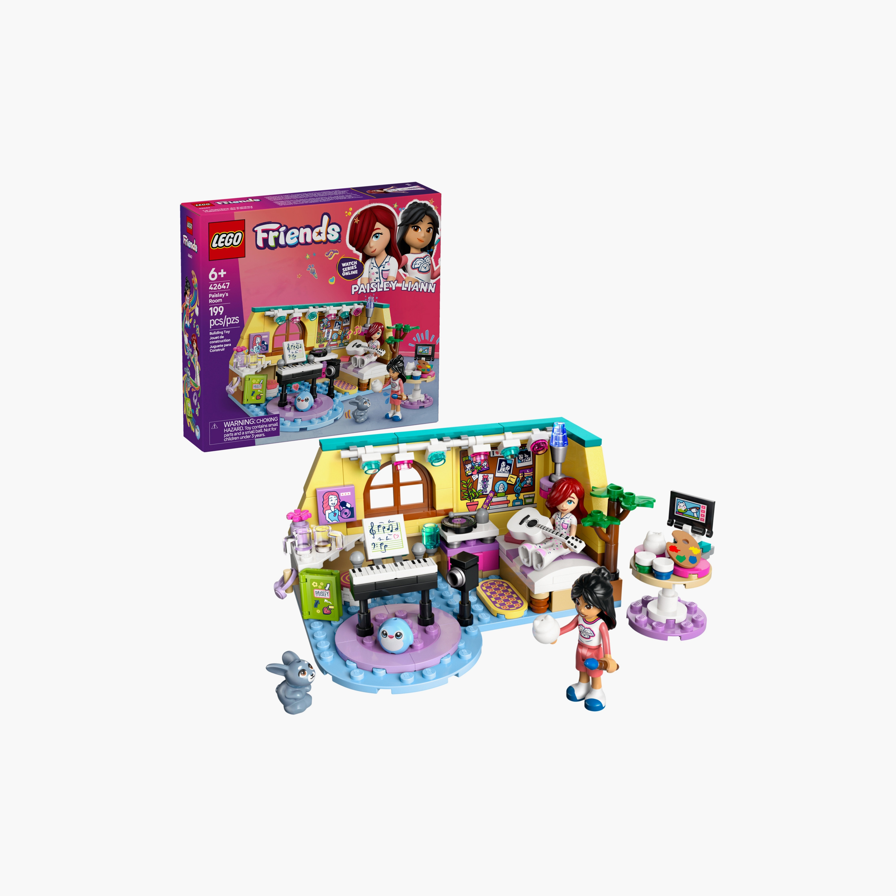 LEGO® Friends Paisley’s Room Pretend Play Bedroom Playset 42647-toys-blocksandpuzzles-image-4