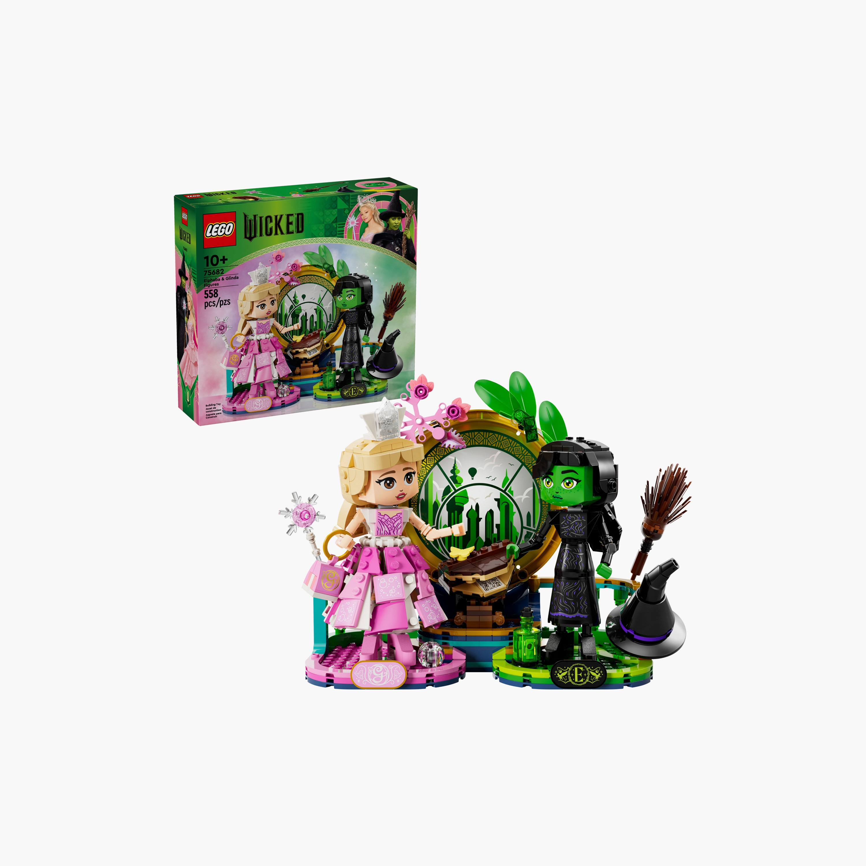 LEGO® Wicked Elphaba & Glinda Figures Fantasy Toy Construction Playset 75682-toys-buildingblocks-blocks-image-2