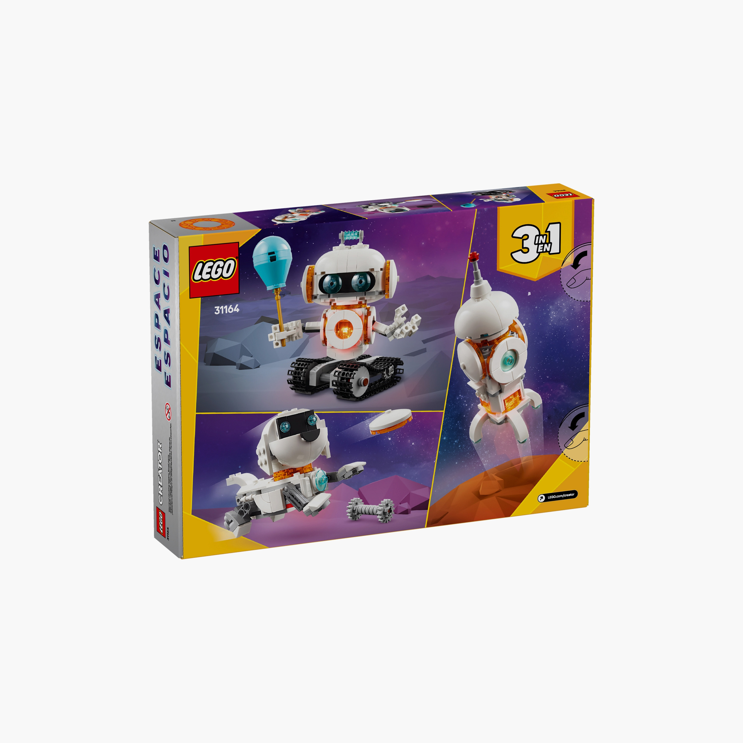 مجموعة لعب العلوم روبوت الفضاء من ليغو® كرييتور 3 في 1‏ 31164-toys-buildingblocks-blocks-image-5