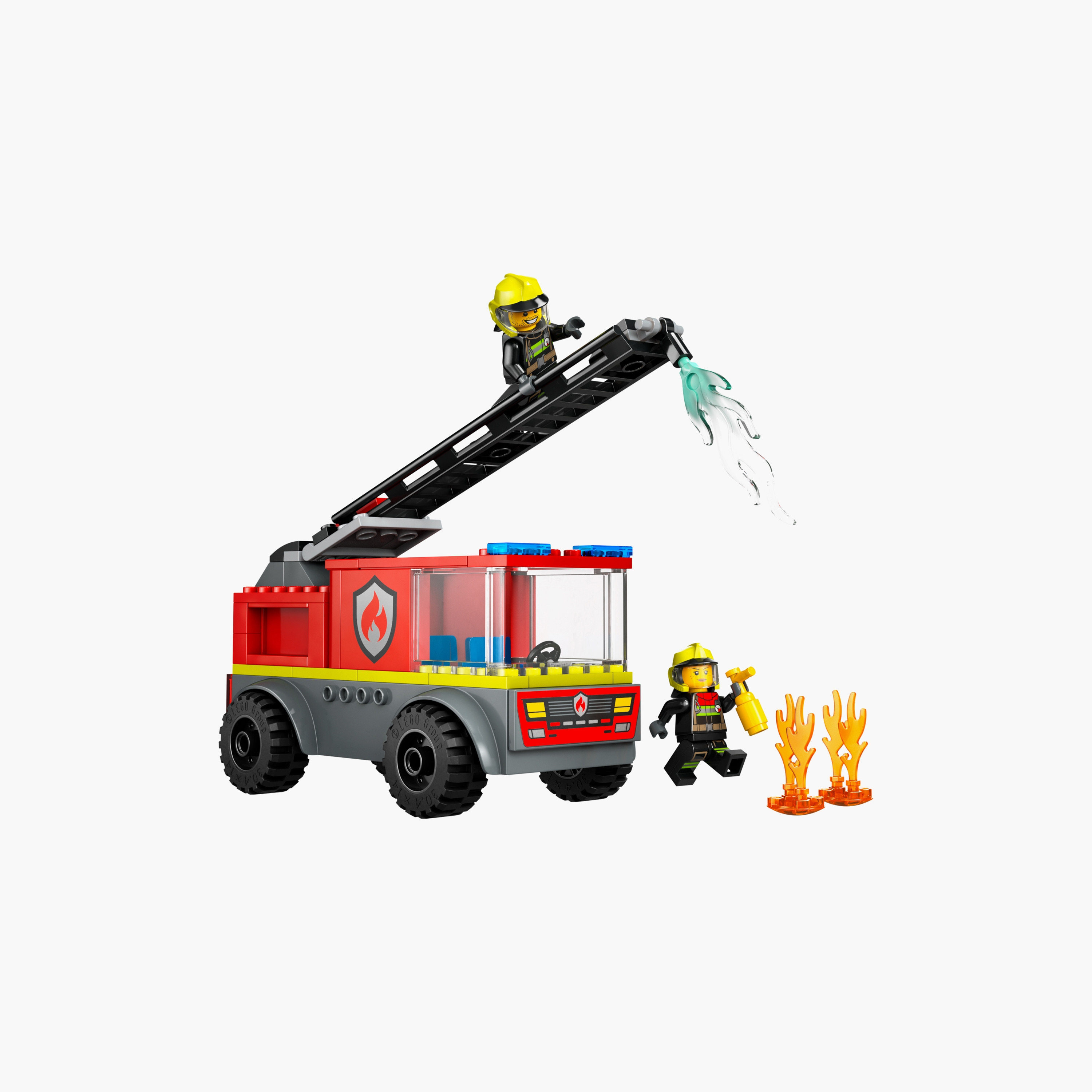 LEGO® City Fire Engine with Ladder, Firefighter Toy Vehicle Gift for Kids 60463-toys-buildingblocks-blocks-image-2