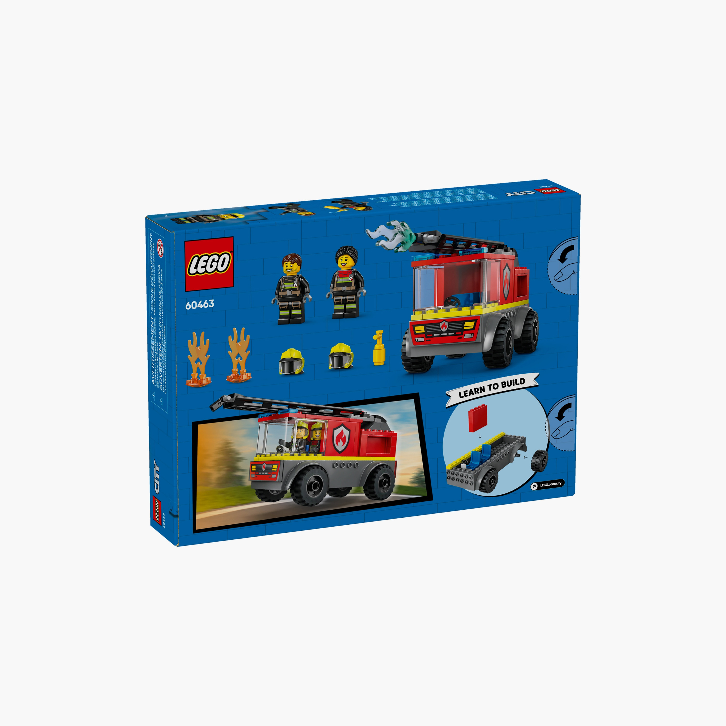 LEGO® City Fire Engine with Ladder, Firefighter Toy Vehicle Gift for Kids 60463-toys-buildingblocks-blocks-image-7