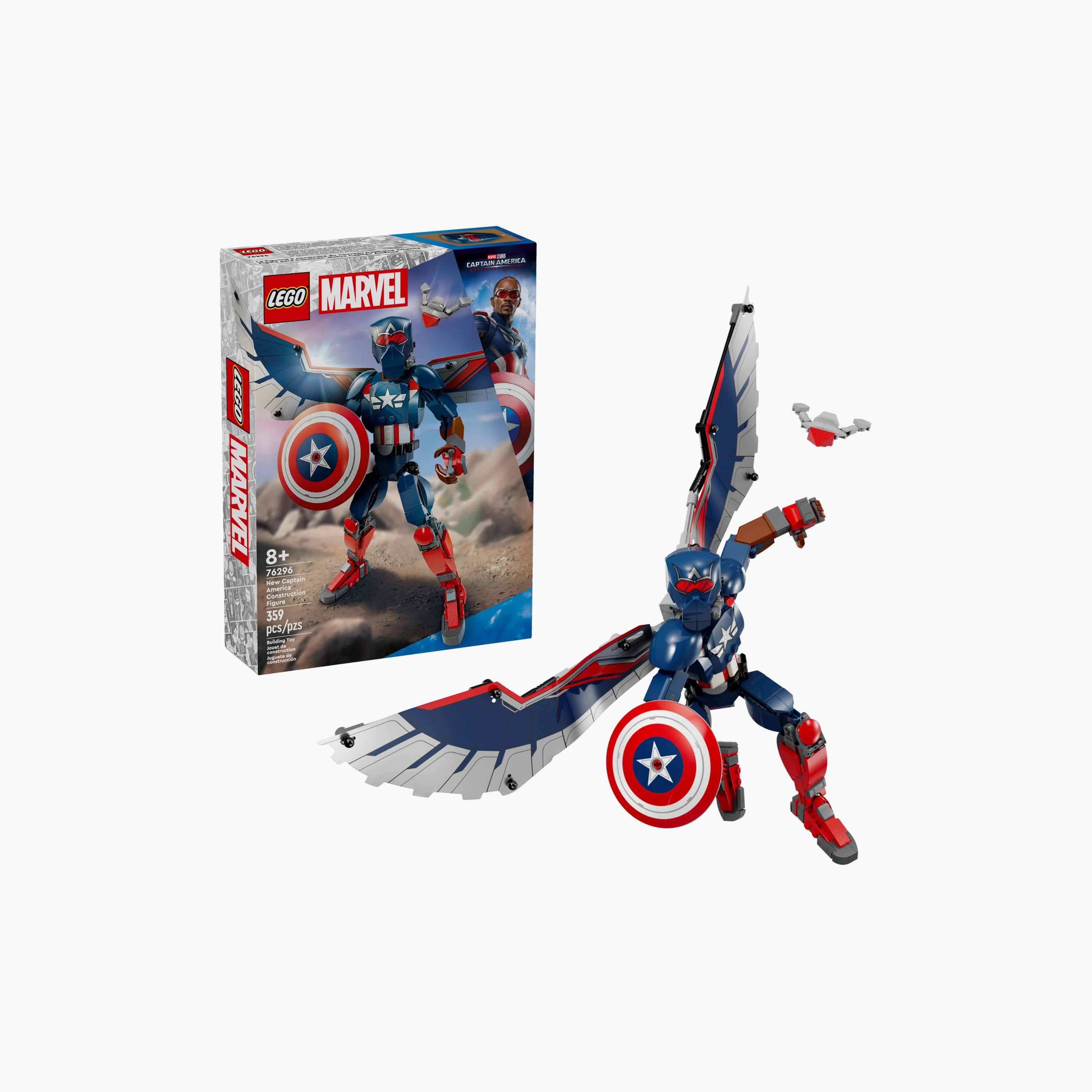 LEGO® Marvel New Captain America Construction Figure 76296-toys-buildingblocks-blocks-image-1