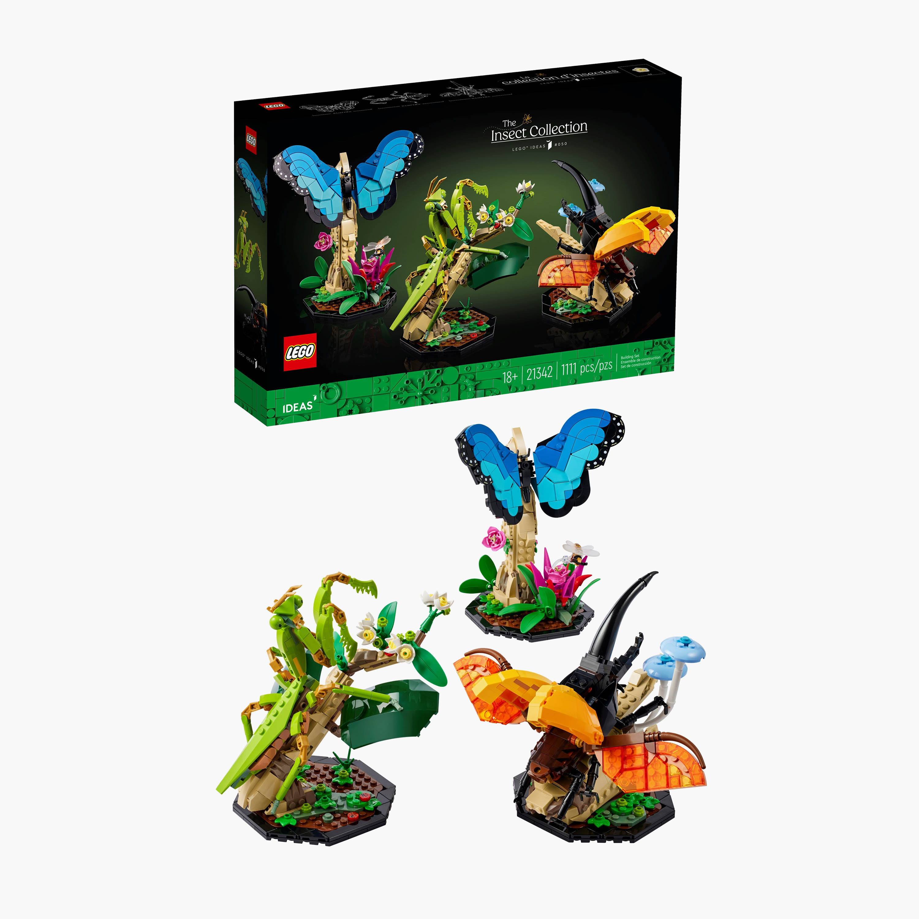 مجموعة الحشرات 21342 للبالغين من LEGO® Ideas (1111 قطعة)-toys-buildingblocks-blocks-image-1