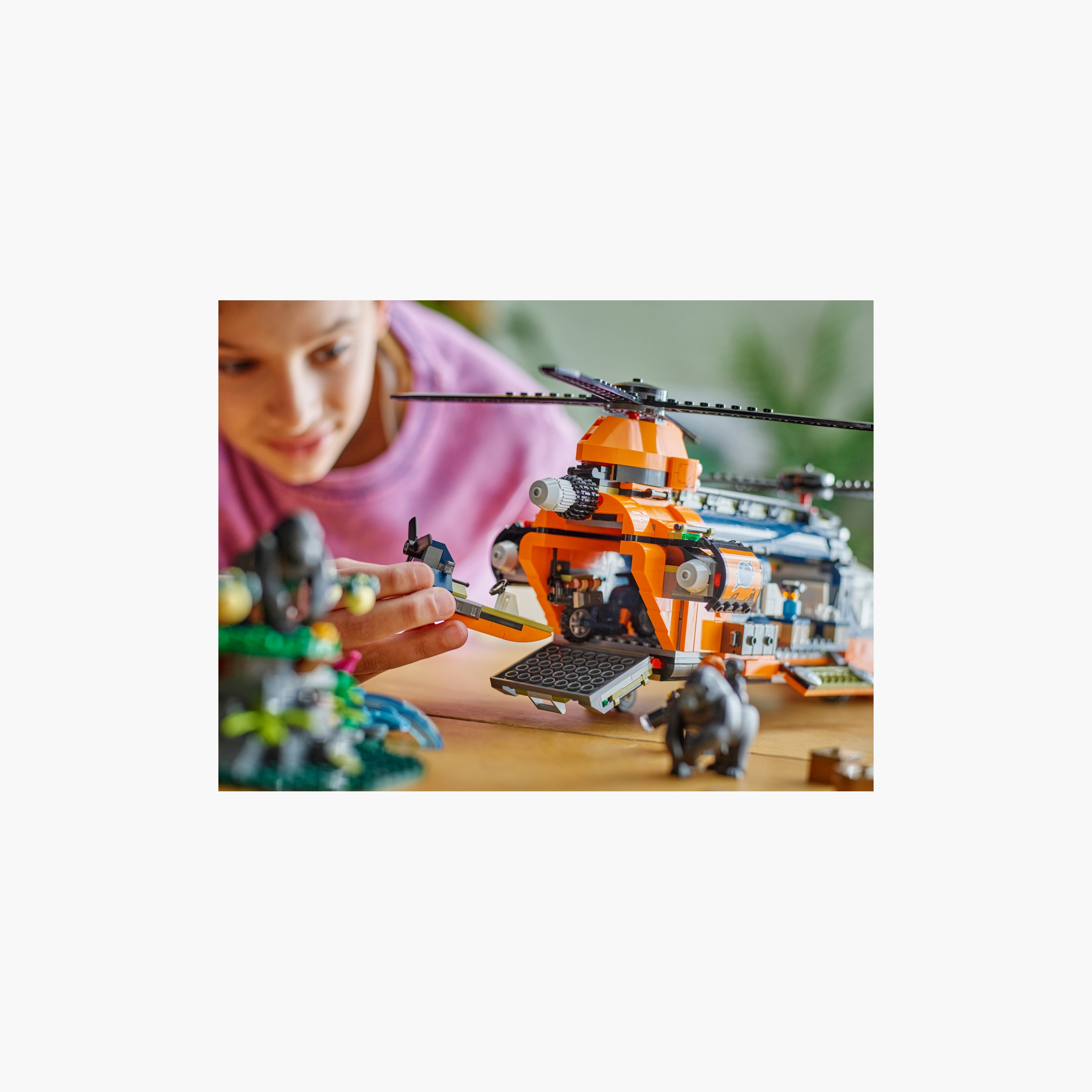 LEGO® City Jungle Explorer Helicopter at Base Camp Set 60437-toys-buildingblocks-blocks-image-2