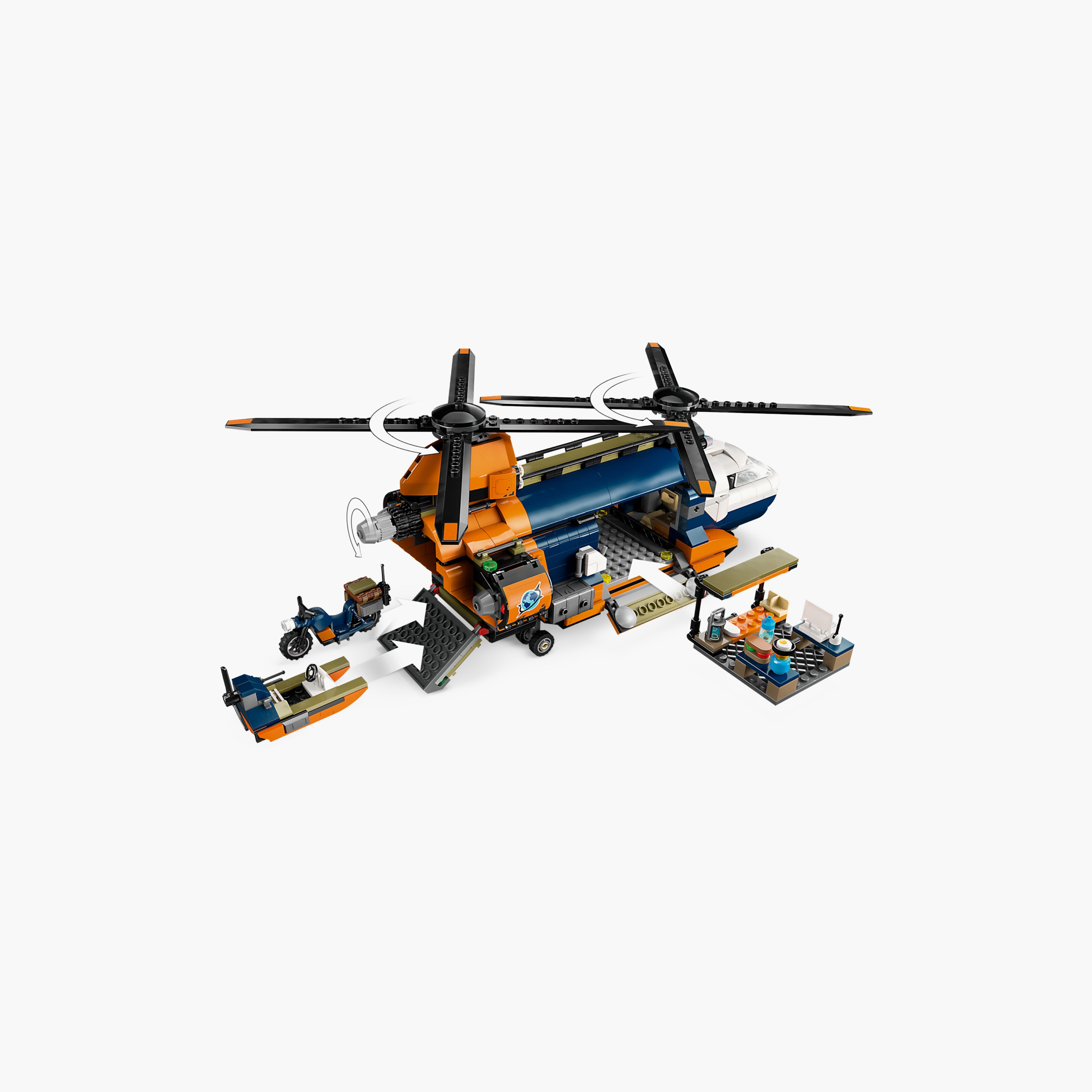LEGO® City Jungle Explorer Helicopter at Base Camp Set 60437-toys-buildingblocks-blocks-image-7