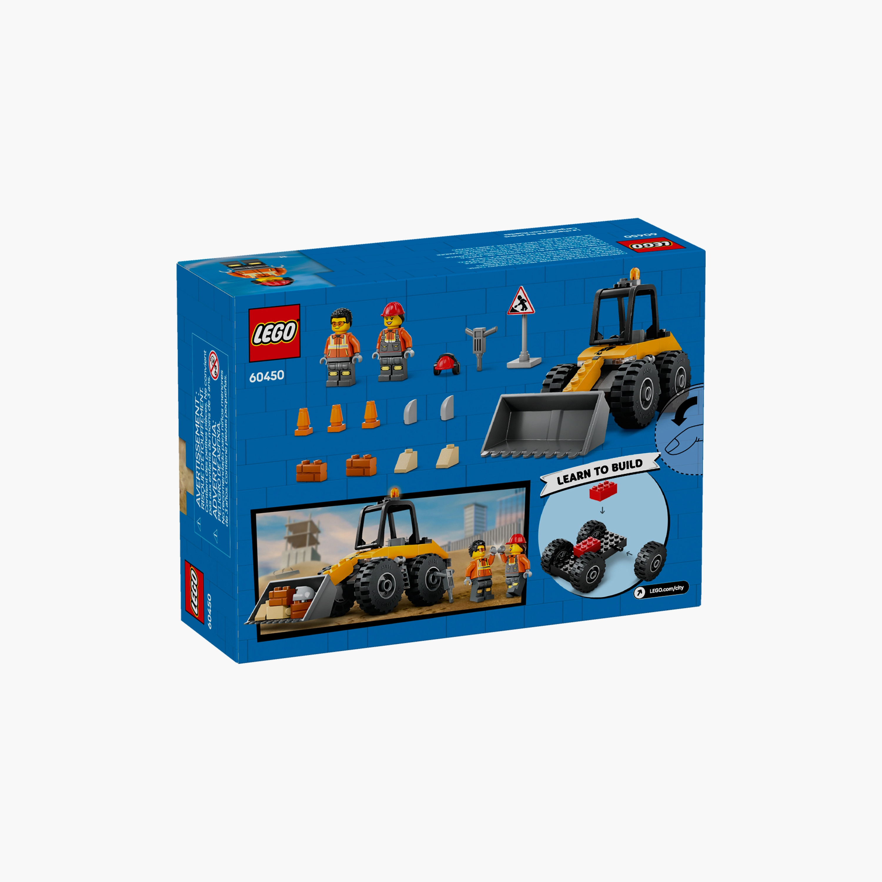 LEGO® City Yellow Construction Wheel Loader Buildable Vehicle Set 60450-toys-buildingblocks-blocks-image-7