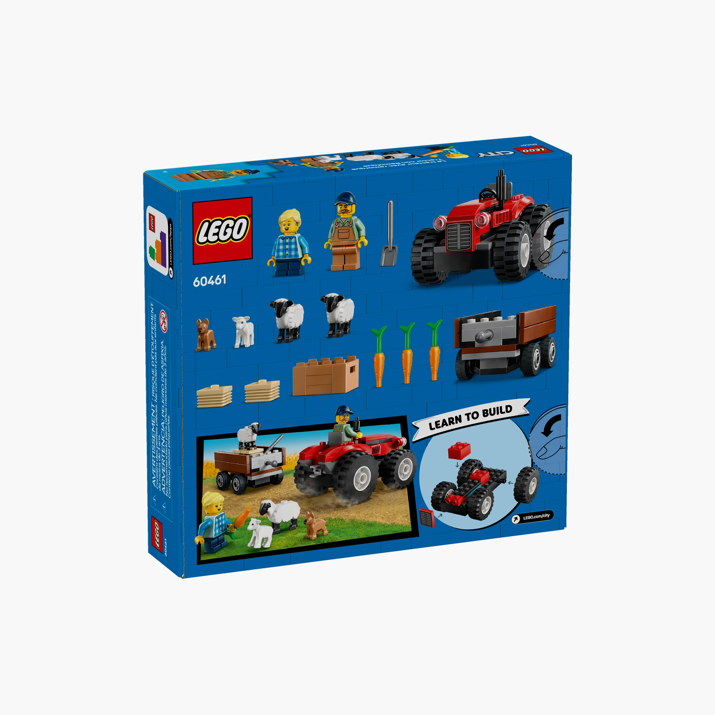 جرّار المزرعة الأحمر مع مقطورة وخراف من ليغو® سيتي، مجموعة لعب للأطفال 60461-toys-buildingblocks-blocks-image-8