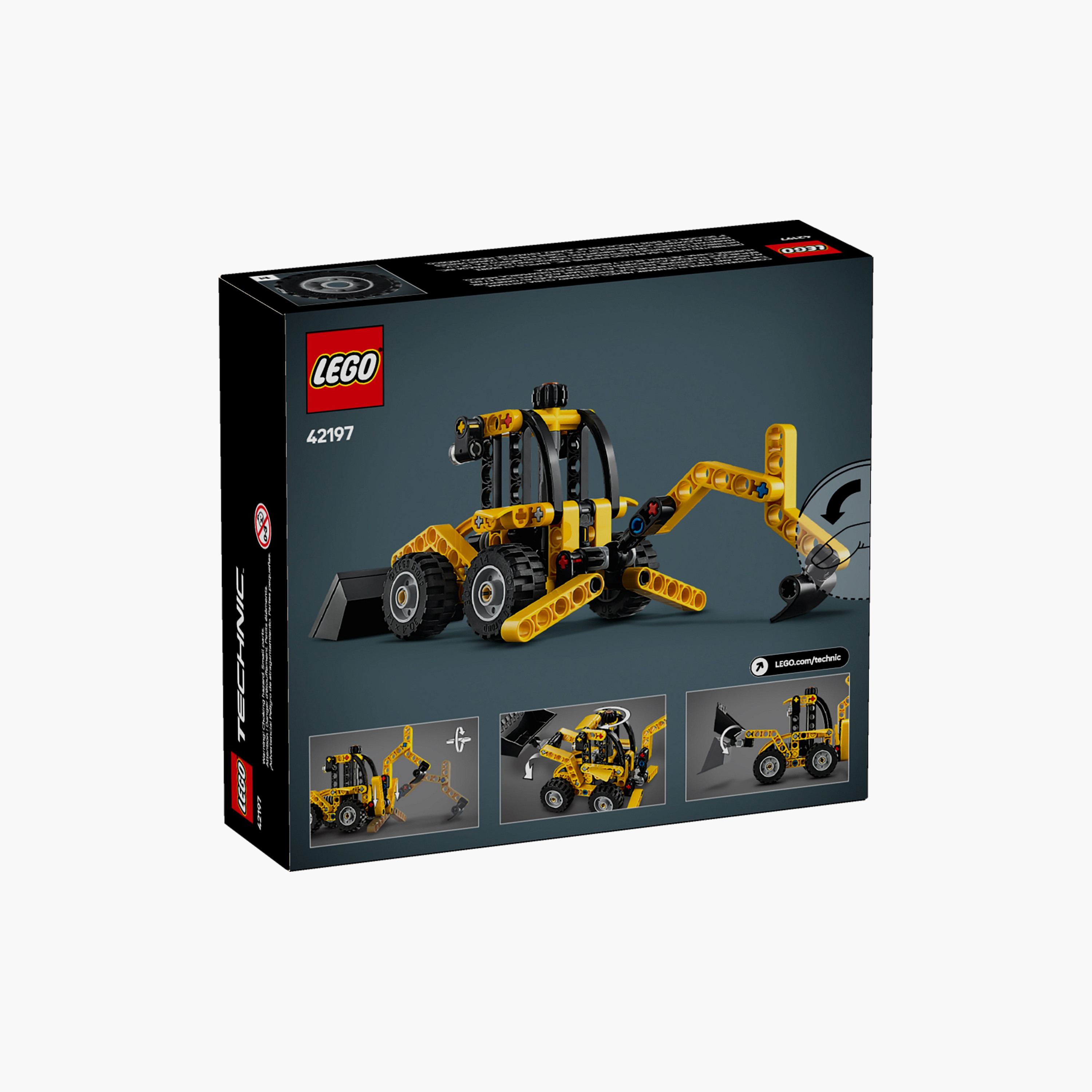 LEGO® Technic Backhoe Loader Construction Toy Vehicle Set 42197-toys-buildingblocks-blocks-image-3