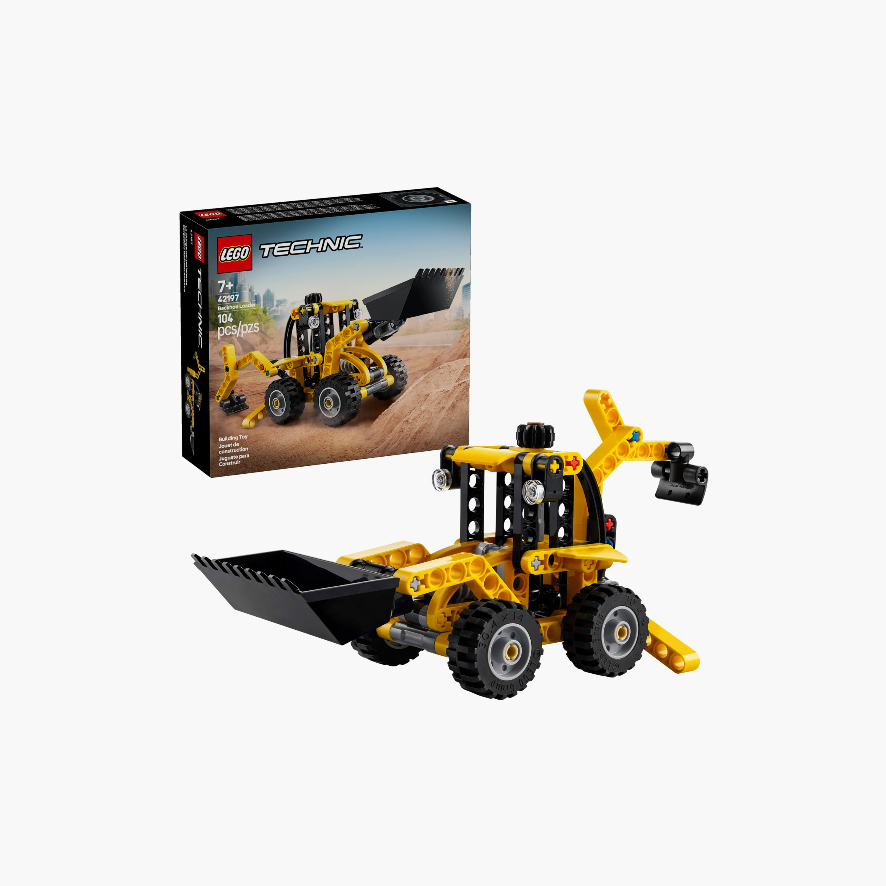 LEGO® Technic Backhoe Loader Construction Toy Vehicle Set 42197-toys-buildingblocks-blocks-image-4