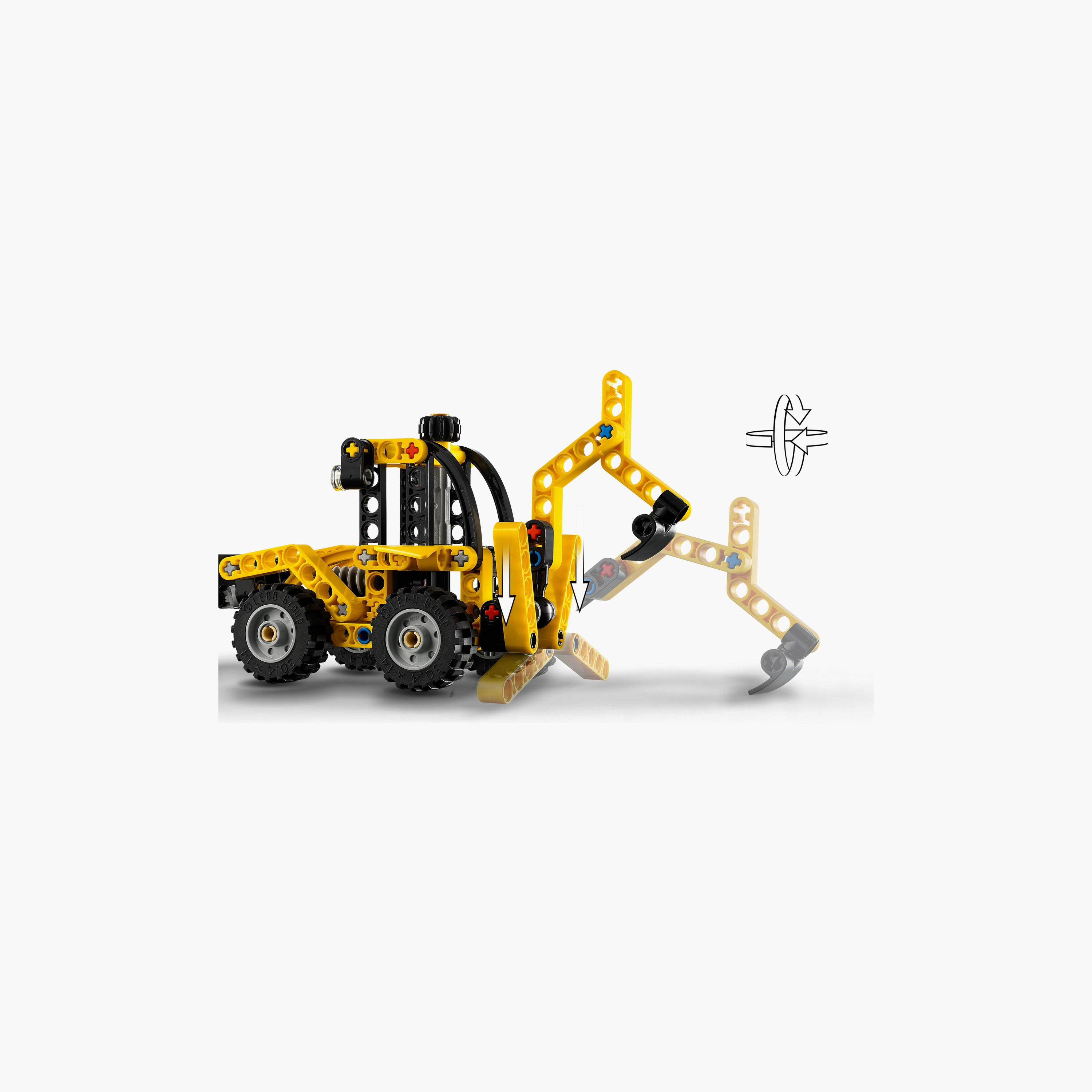 LEGO® Technic Backhoe Loader Construction Toy Vehicle Set 42197-toys-buildingblocks-blocks-image-8