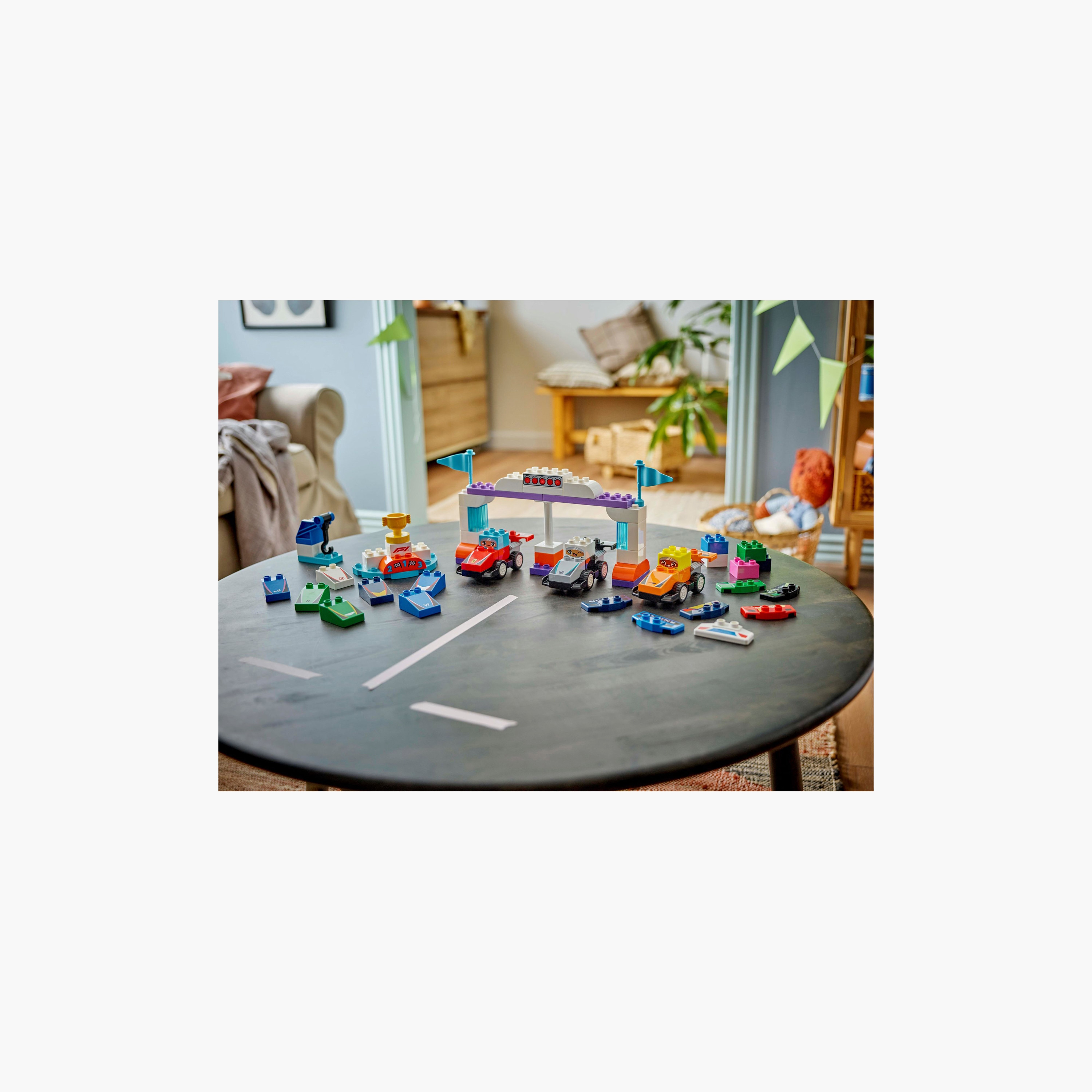 LEGO® DUPLO® Town F1® Team Race Cars & Drivers Building Toy for Family Fun 10445-toys-buildingblocks-blocks-image-2