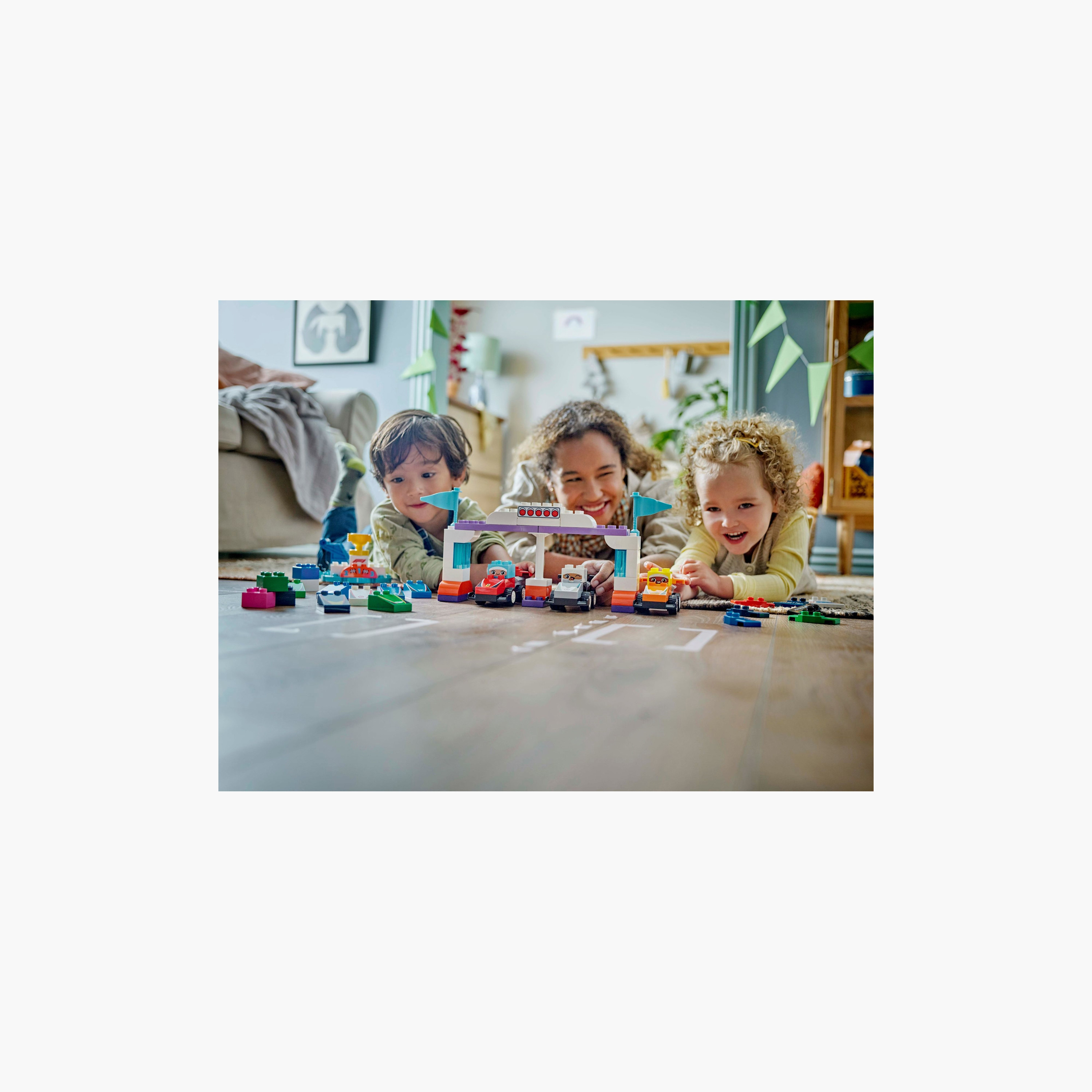 LEGO® DUPLO® Town F1® Team Race Cars & Drivers Building Toy for Family Fun 10445-toys-buildingblocks-blocks-image-9