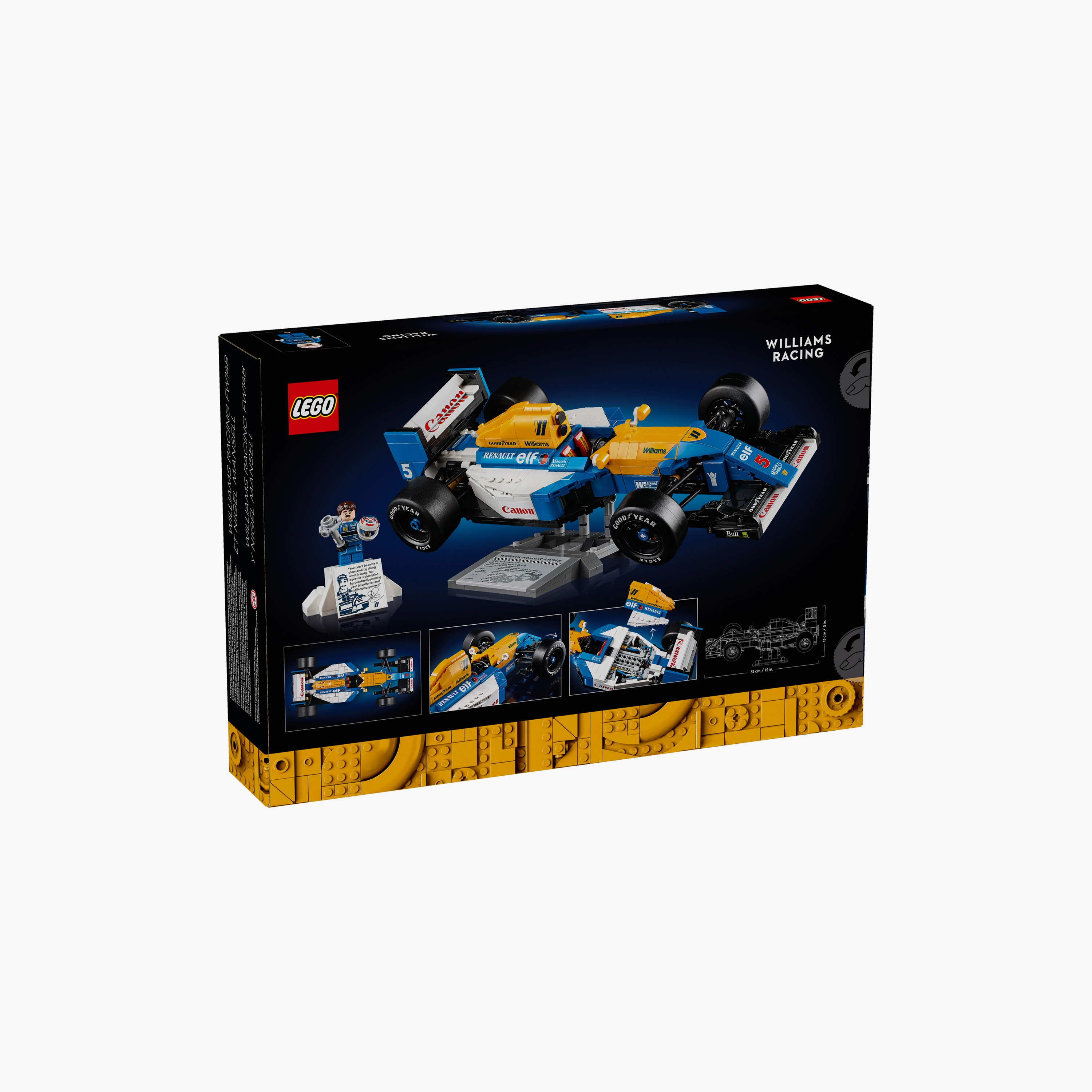 LEGO 10353 Icons Williams Racing FW14B & Nigel Mansell F1 Model Car-toys-buildingblocks-blocks-image-3