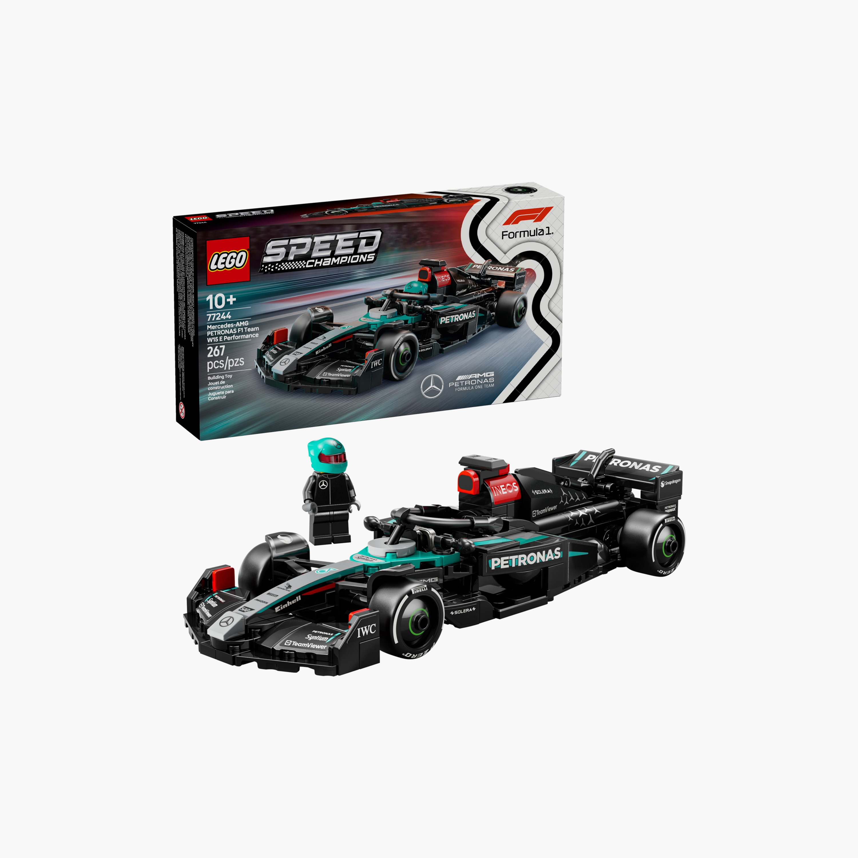 لعبة سيارة السباق Mercedes-AMG F1® W15 من ليغو® Speed Champions‏ 77244-toys-buildingblocks-blocks-image-1