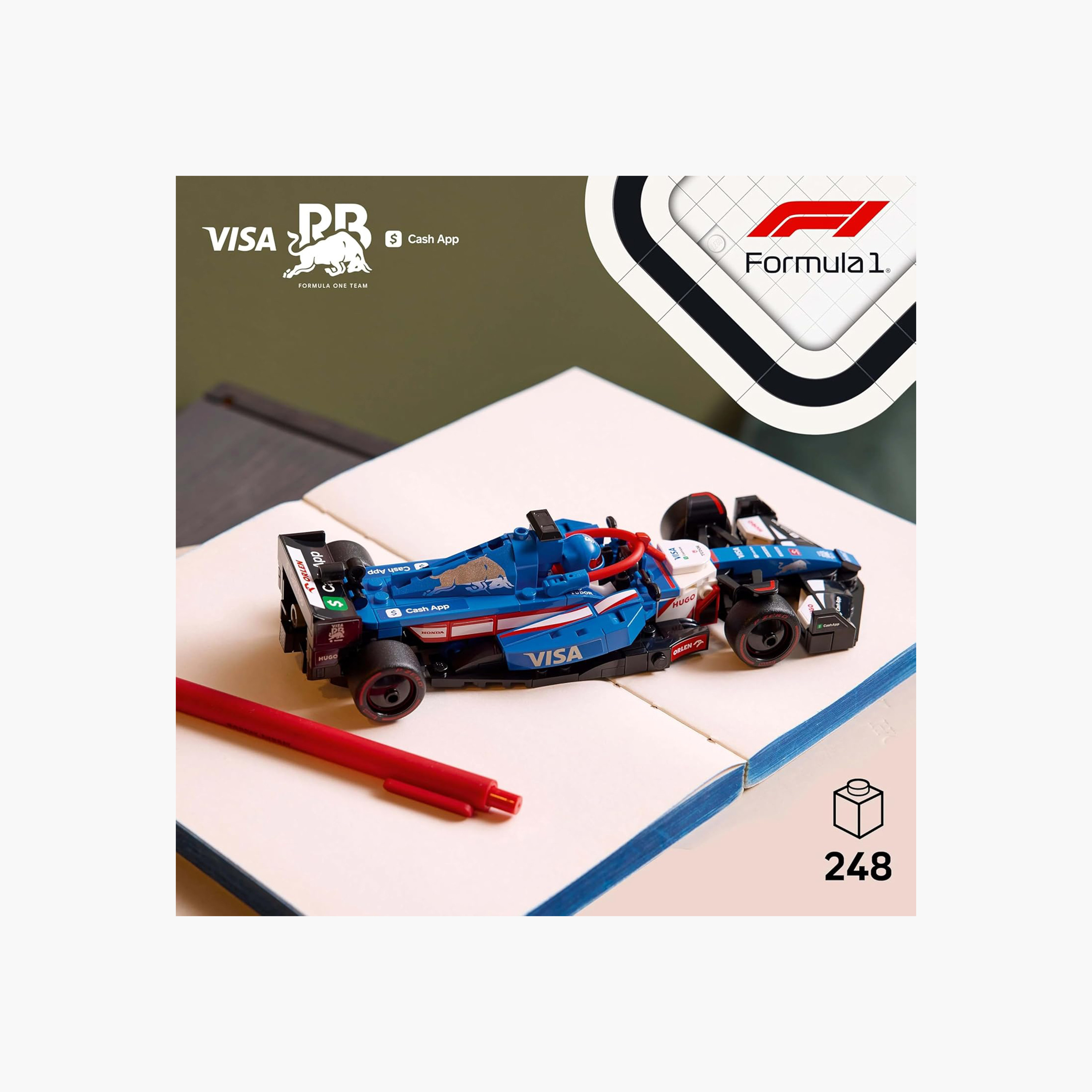 مجموعة سيارة السباق Visa Cash App RB VCARB 01 F1®‍‌‎ من ليغو® Speed Champions‏ 77246-toys-buildingblocks-blocks-image-3
