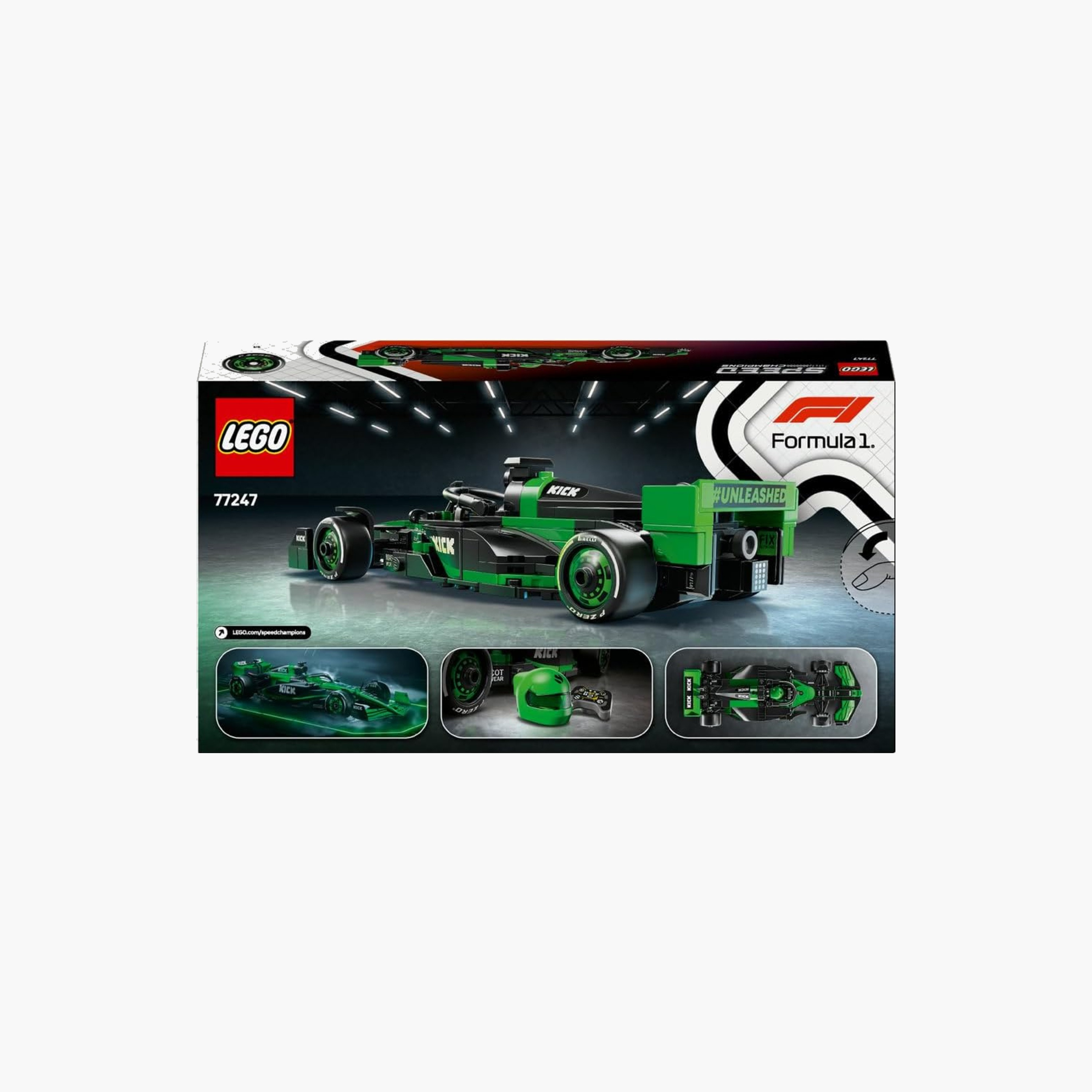 لعبة سيارة السباق KICK Sauber F1® Team C44 من ليغو® Speed Champions‏ 77247-toys-buildingblocks-blocks-image-2