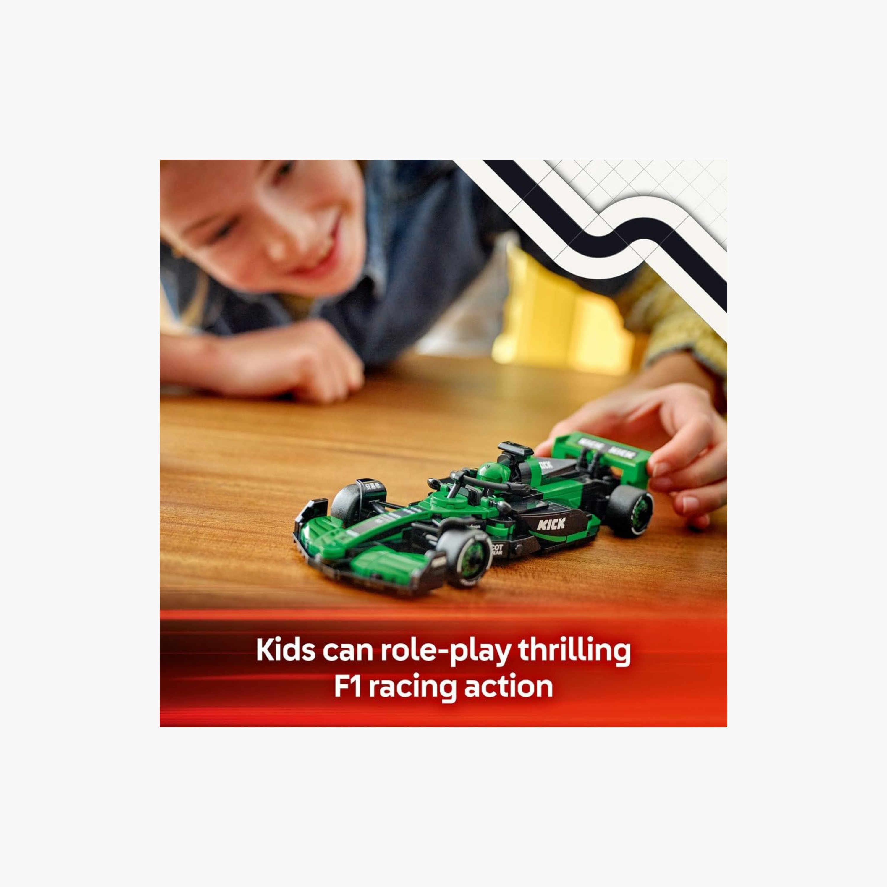 لعبة سيارة السباق KICK Sauber F1® Team C44 من ليغو® Speed Champions‏ 77247-toys-buildingblocks-blocks-image-5