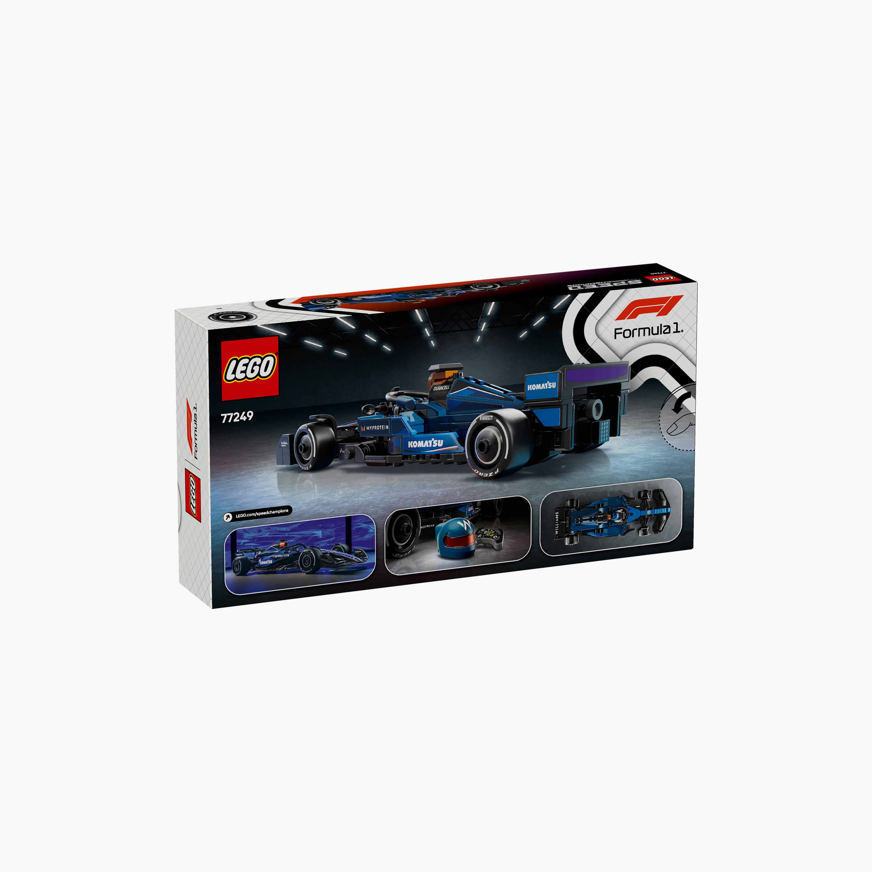 LEGO® Speed Champions Williams Racing FW46 F1® Race Car Vehicle Set 77249-toys-buildingblocks-blocks-image-3