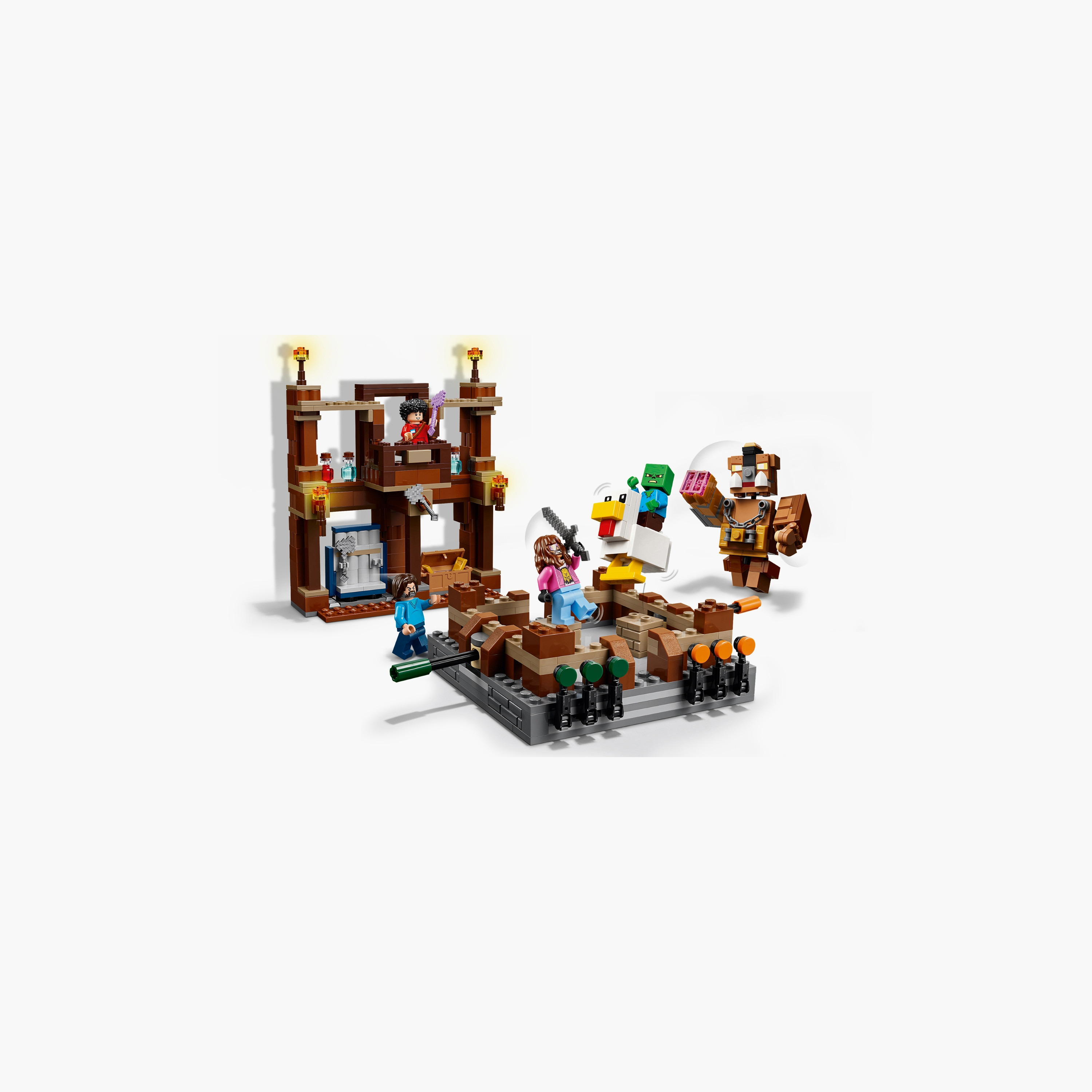 LEGO® Minecraft® Woodland Mansion Fighting Ring Gamer Toy with Mob Figures 21272-toys-buildingblocks-blocks-image-3