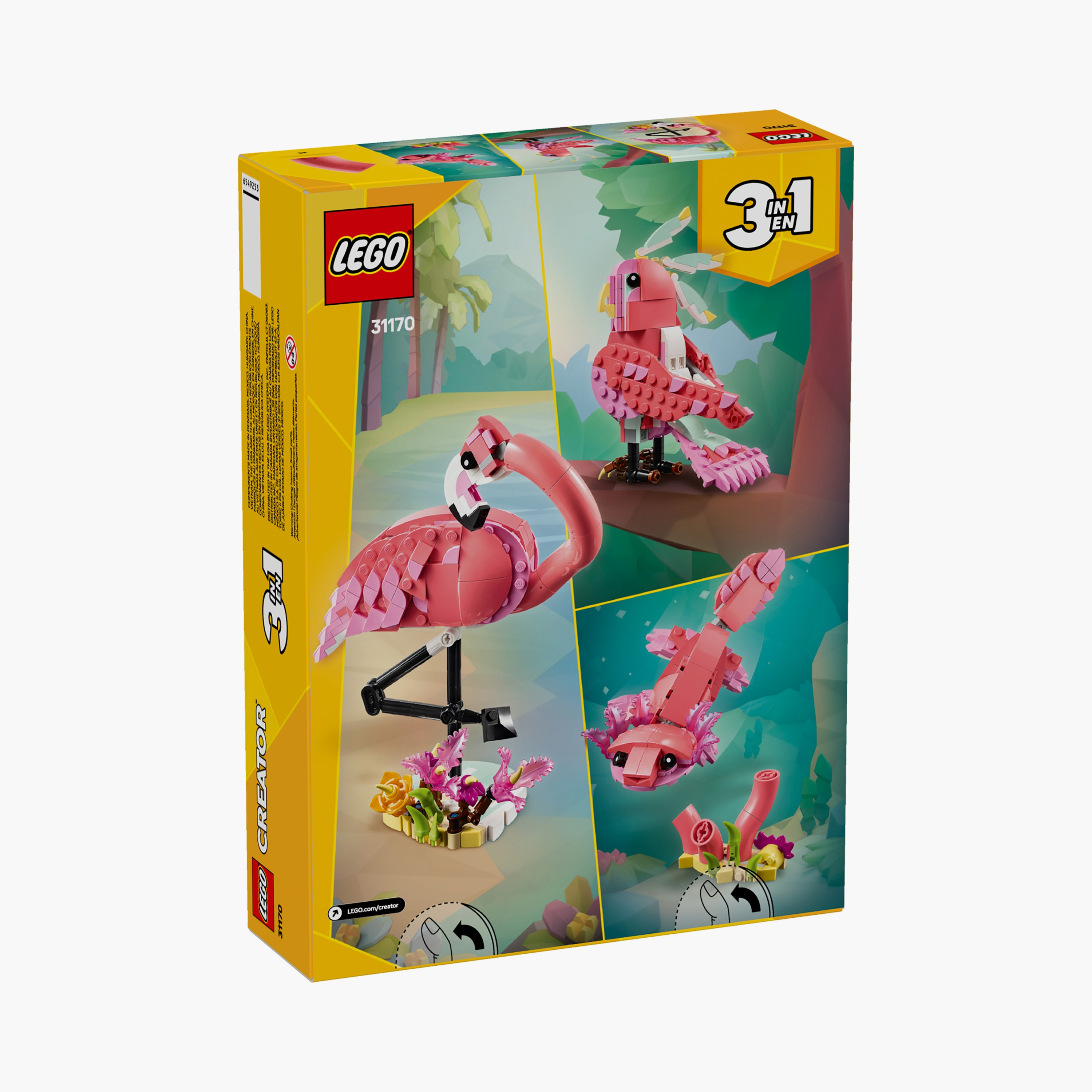 LEGO 31170 Creator 3-in-1 Wild Animals: Pink Flamingo-toys-buildingblocks-blocks-image-12