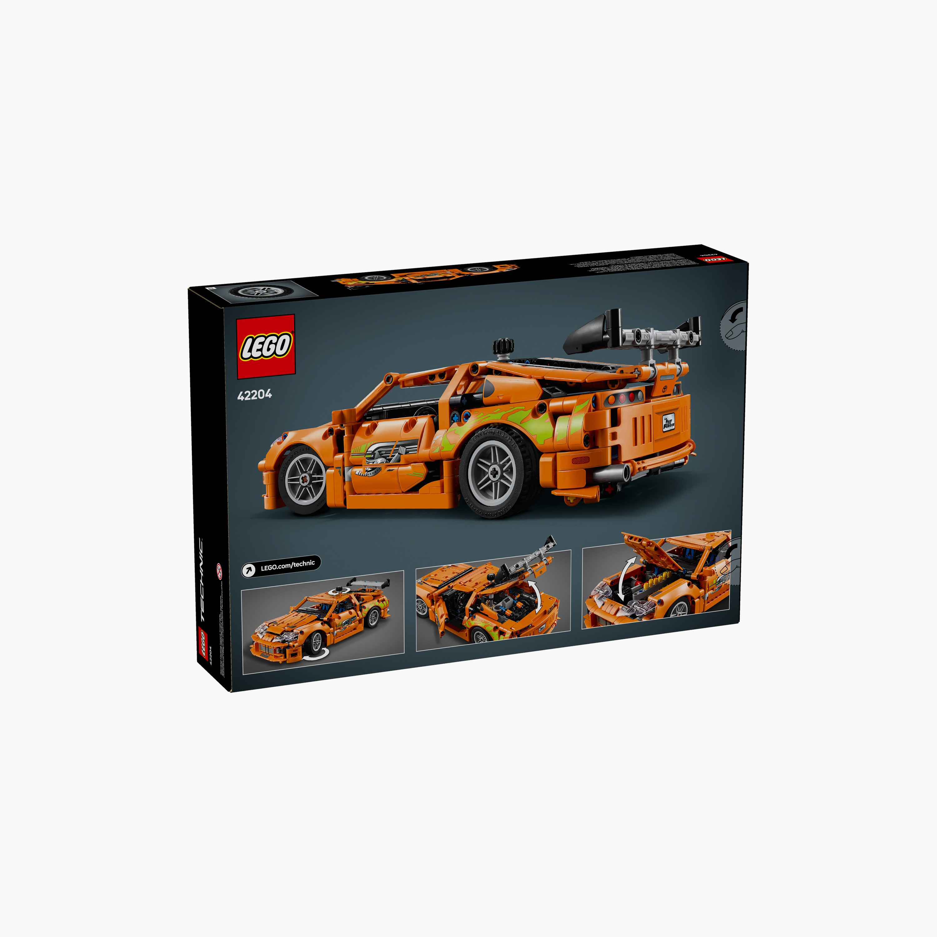 LEGO® Technic Fast and Furious Toyota Supra MK4 Toy Car Model Kit 42204-toys-buildingblocks-blocks-image-3