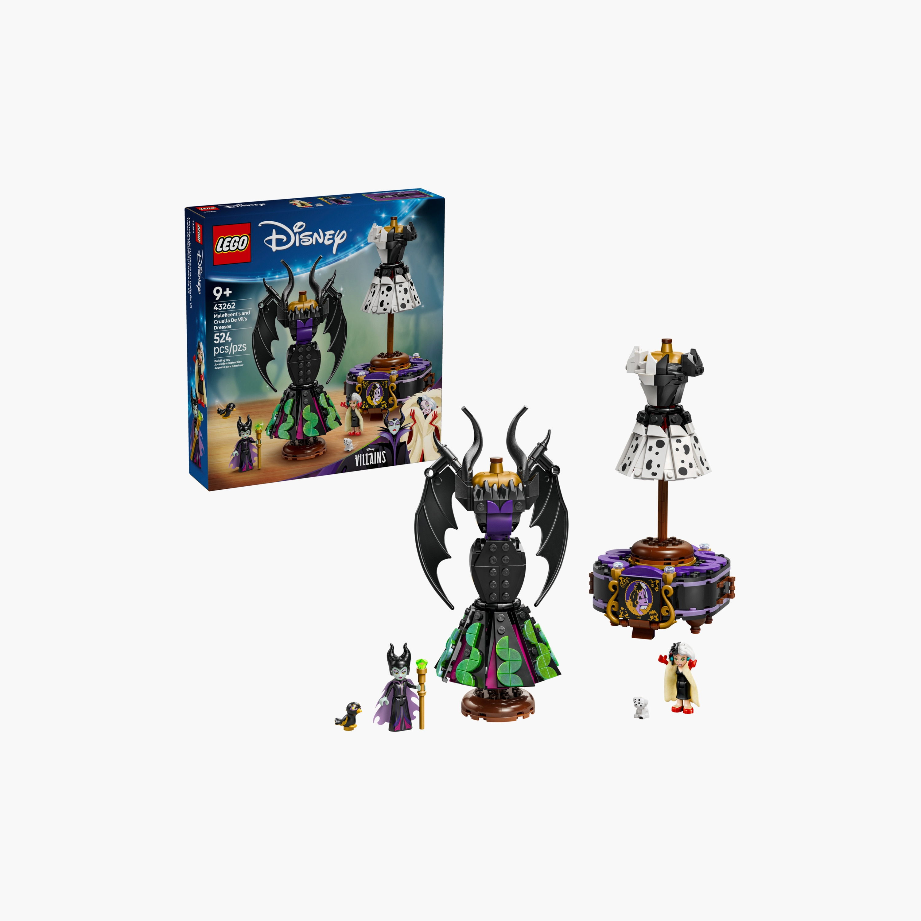 LEGO® ǀ Disney Villains Maleficent’s and Cruella De Vil’s Dresses 43262-toys-buildingblocks-blocks-image-1