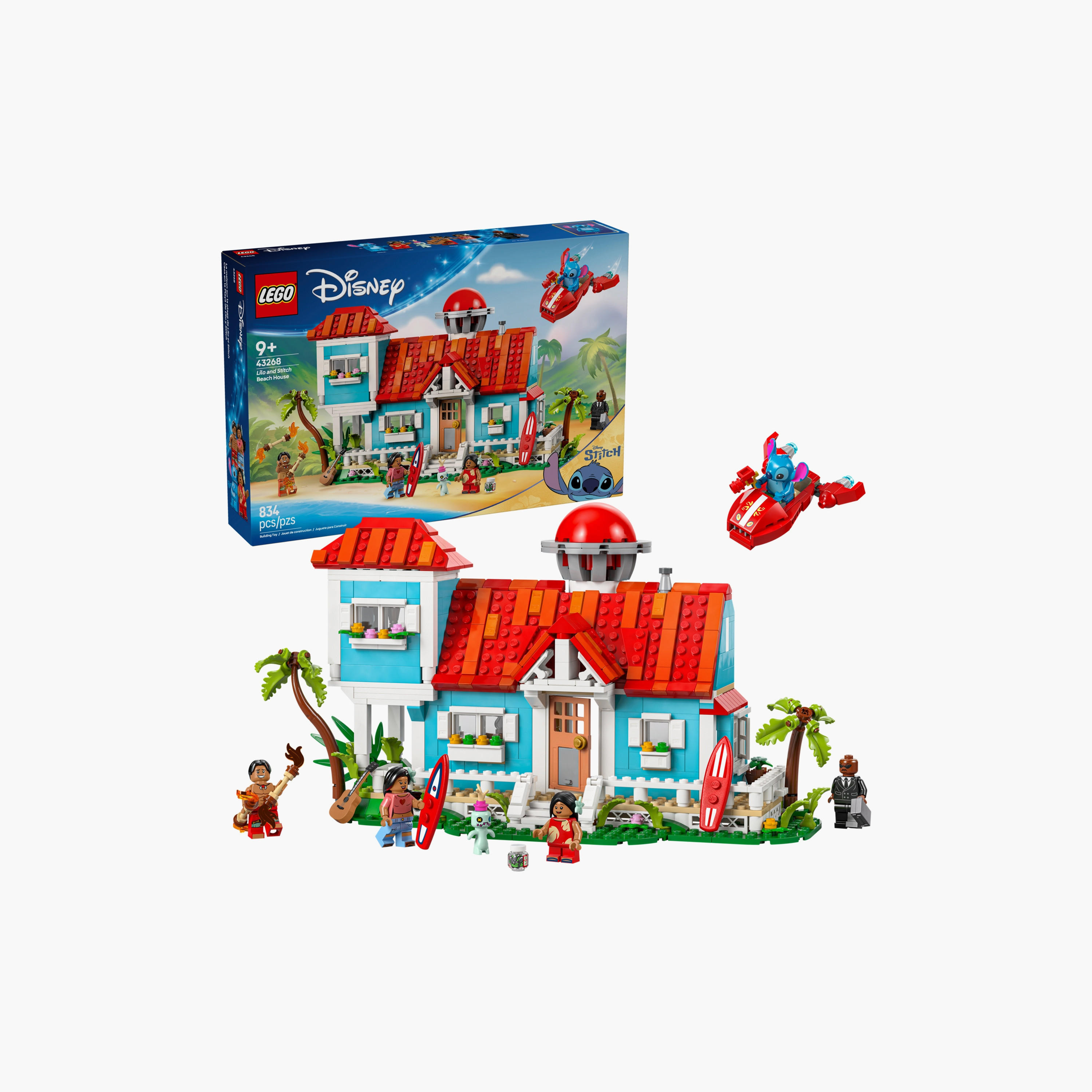 LEGO® ǀ Disney Lilo and Stitch Beach House Building Kit Playset 43268-toys-buildingblocks-blocks-image-1