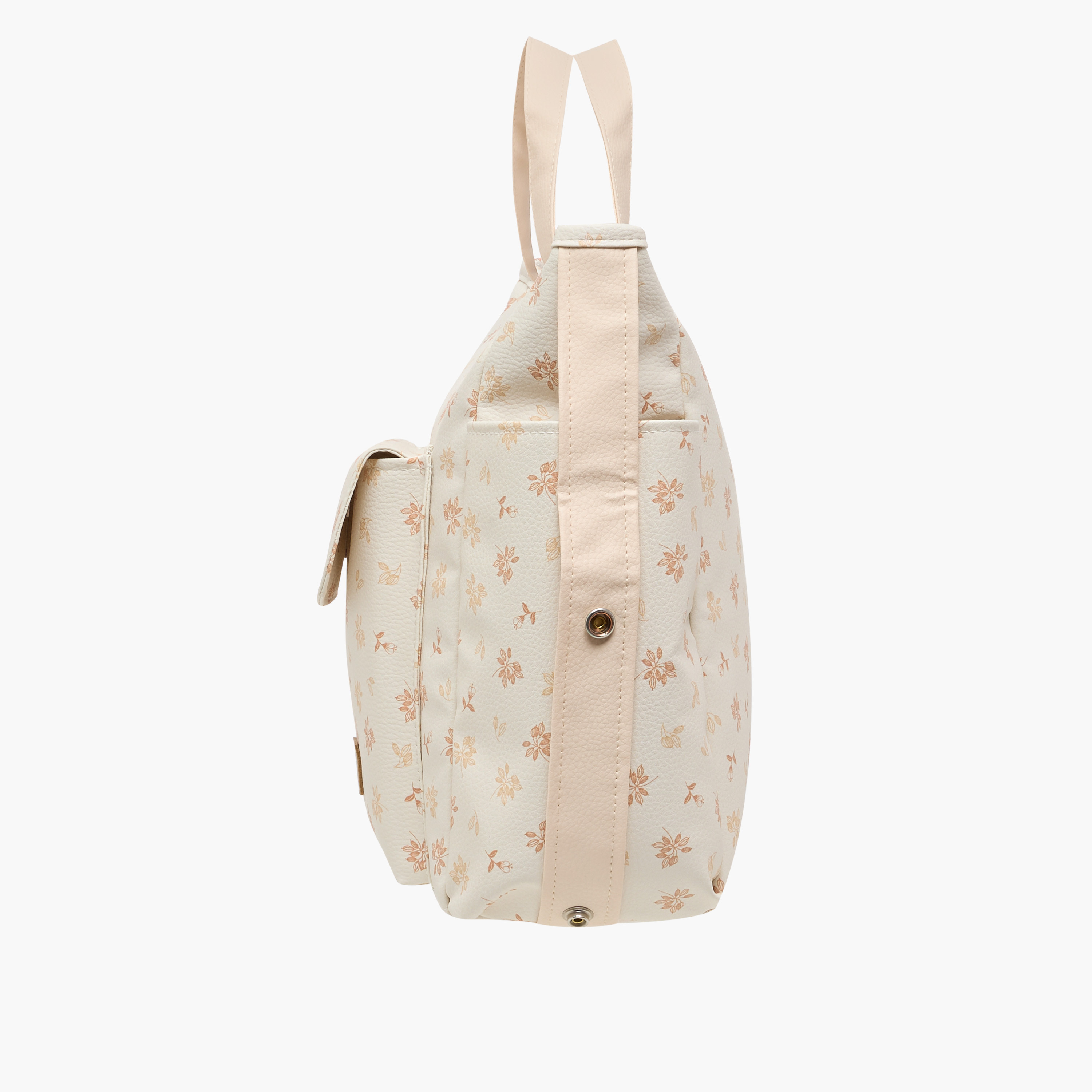 Cambrass Floral Print Diaper Bag with Top Handles-baby-diapering-diaperbags-image-4