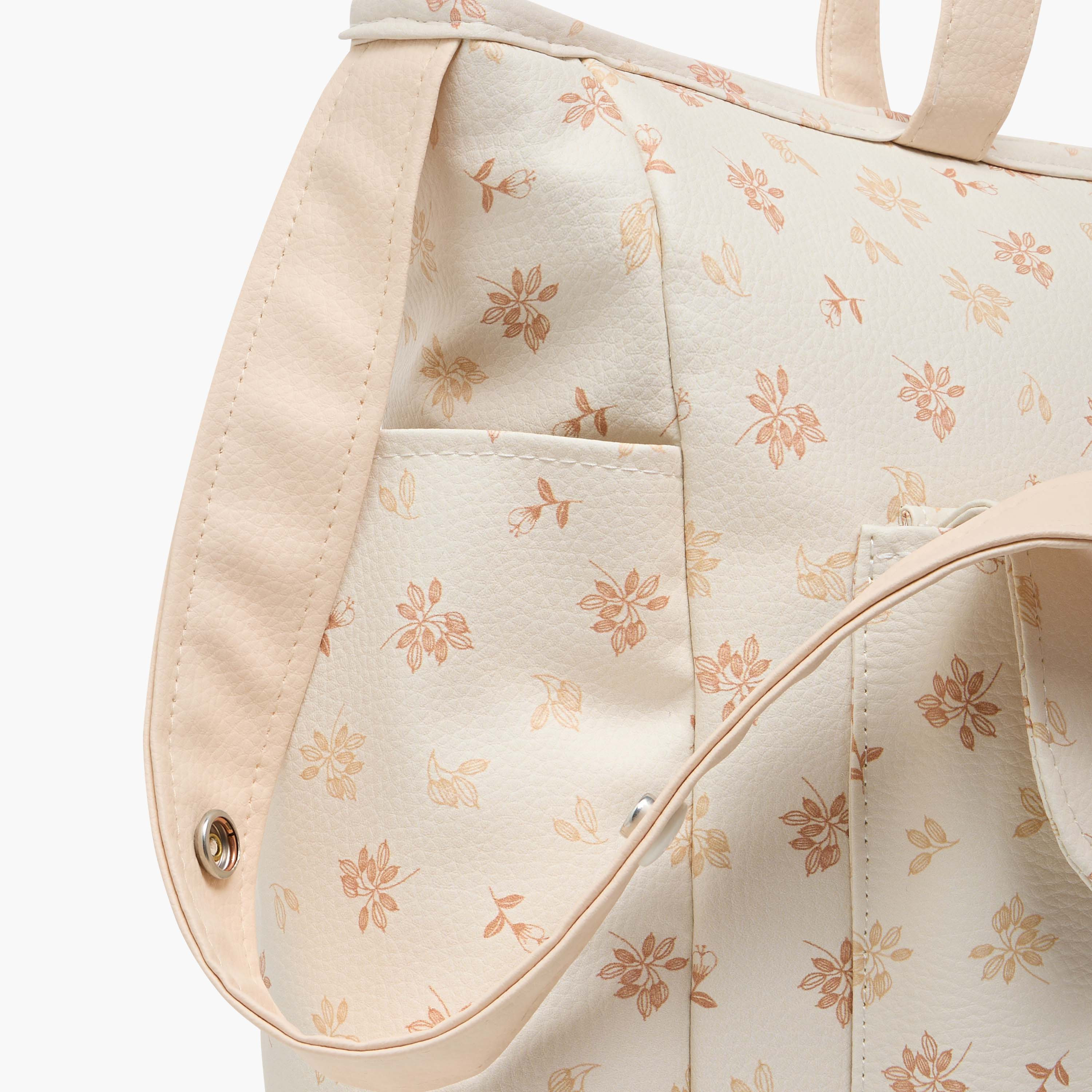 Cambrass Floral Print Diaper Bag with Top Handles-baby-diapering-diaperbags-image-6